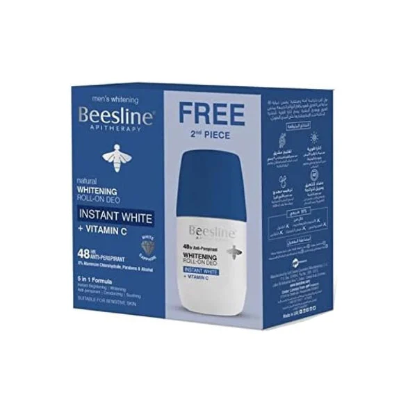 2x Whitening Roll-On Deo - Instent White - Vitamin C
