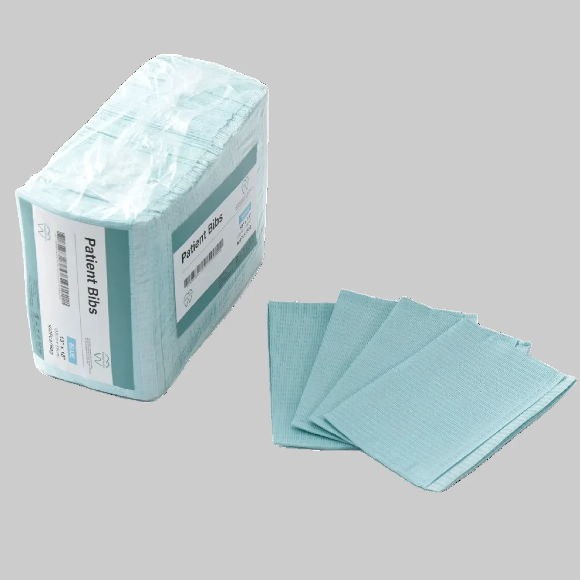 3 Layered Patient Bibs 13"x18" Great Quality and Very Durable