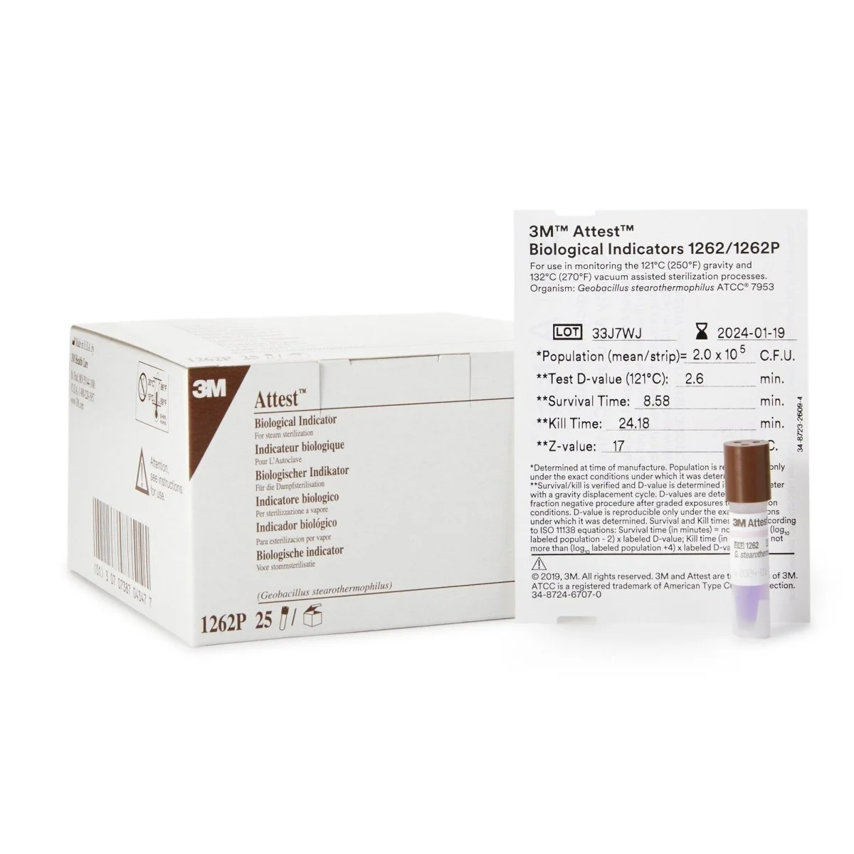 3M Attest Sterilization Biological Indicator Vial