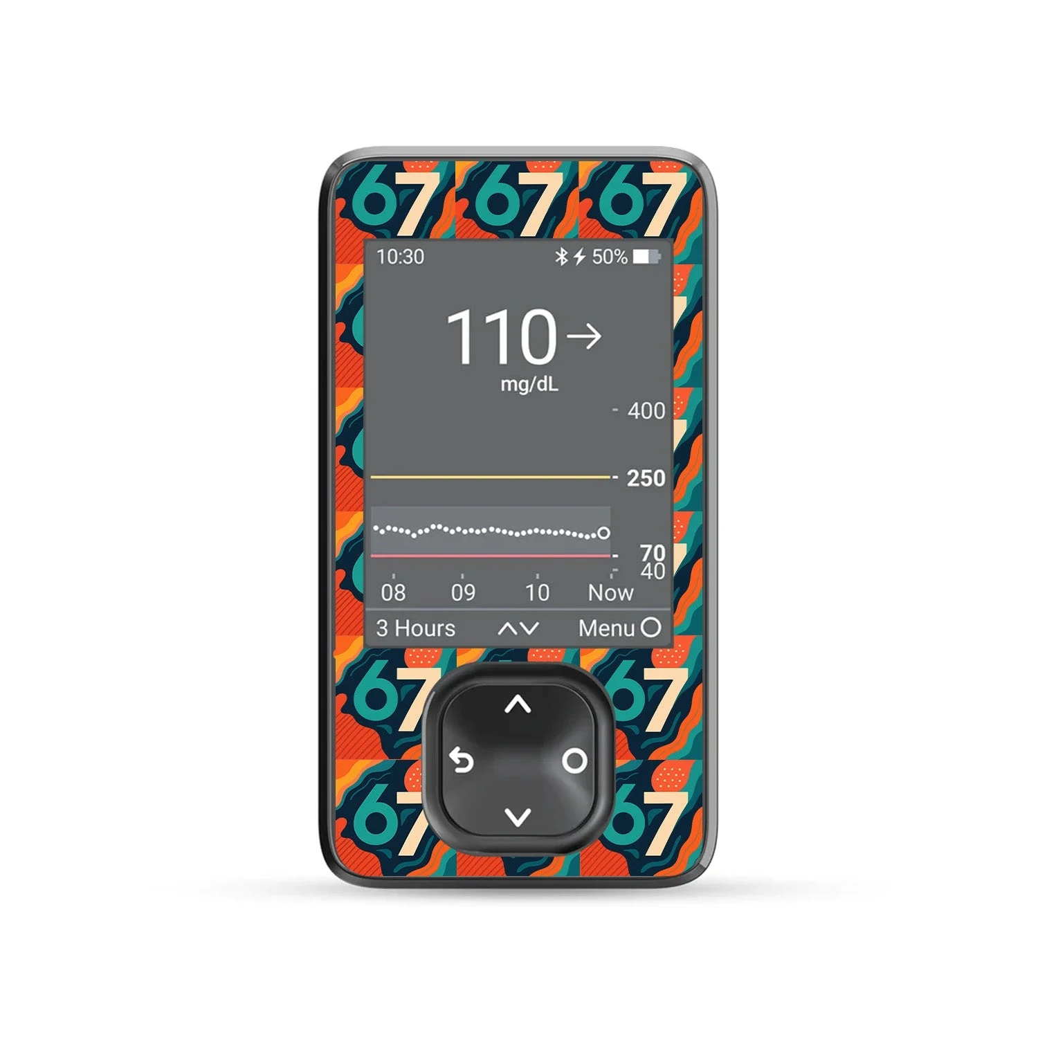6/7 Dexcom G7 and G6 Touchscreen Receiver Sticker - Pump Peelz