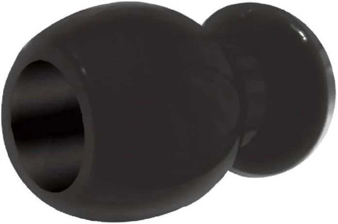 The 9's Port Hole Hollow Butt Plug, Black