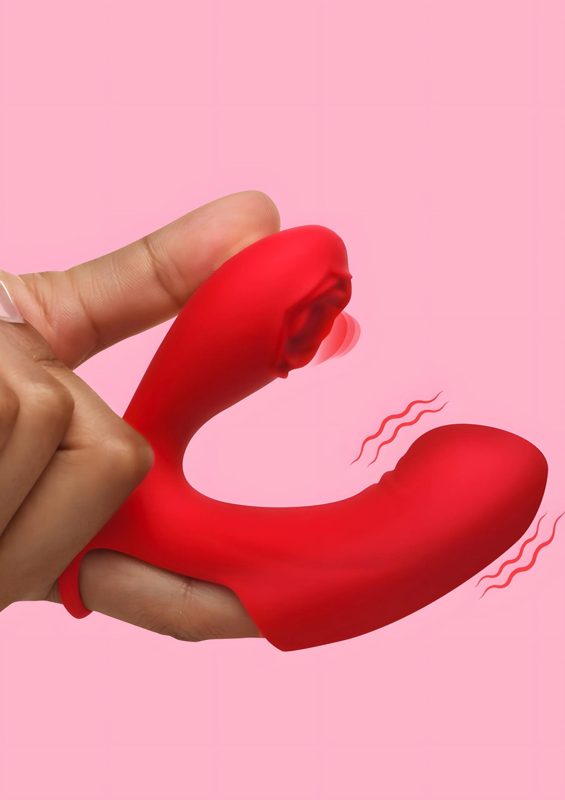 Rose Touch Silicone Finger Vibrator