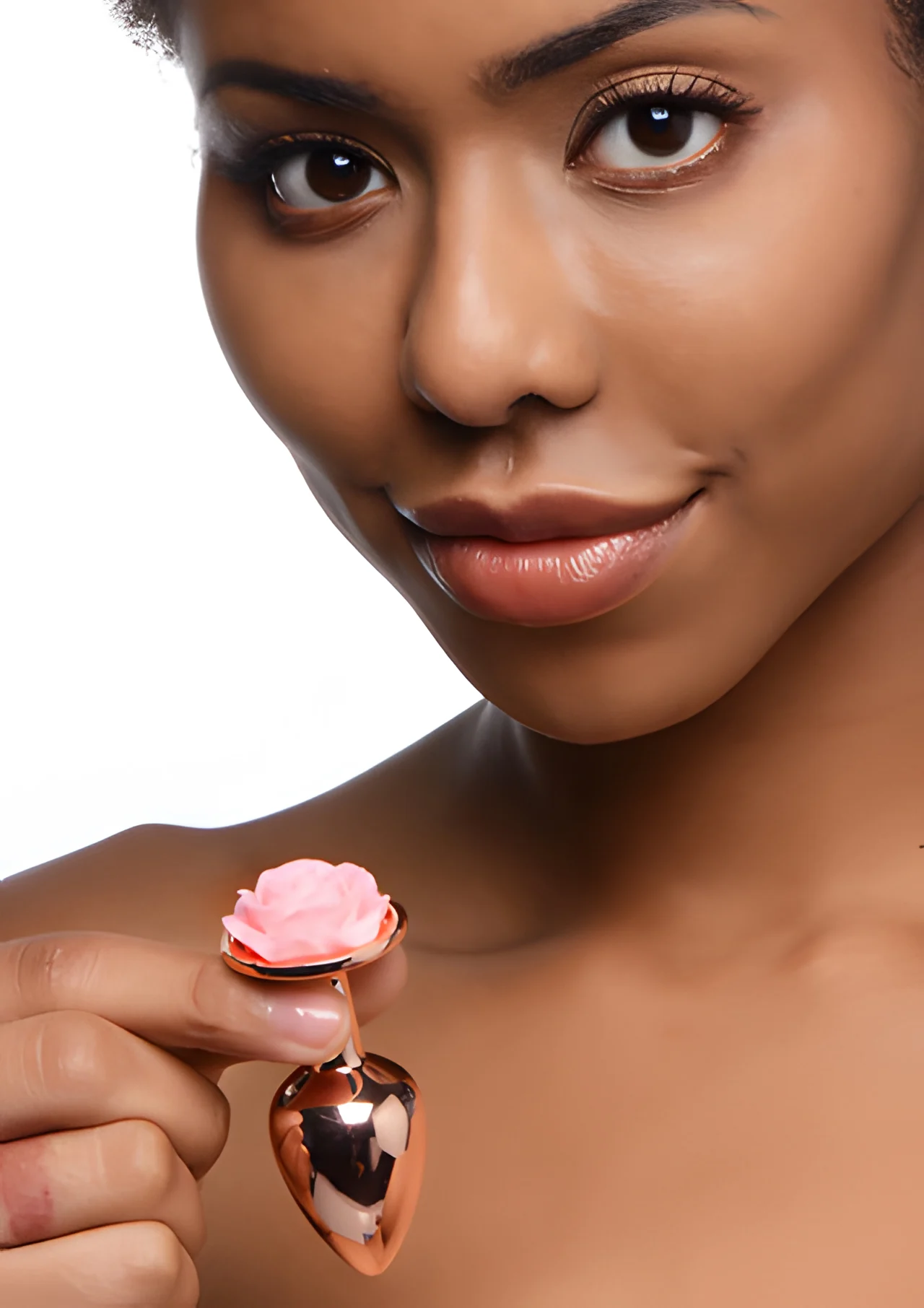 Pink Rose Gold Anal Plug Small