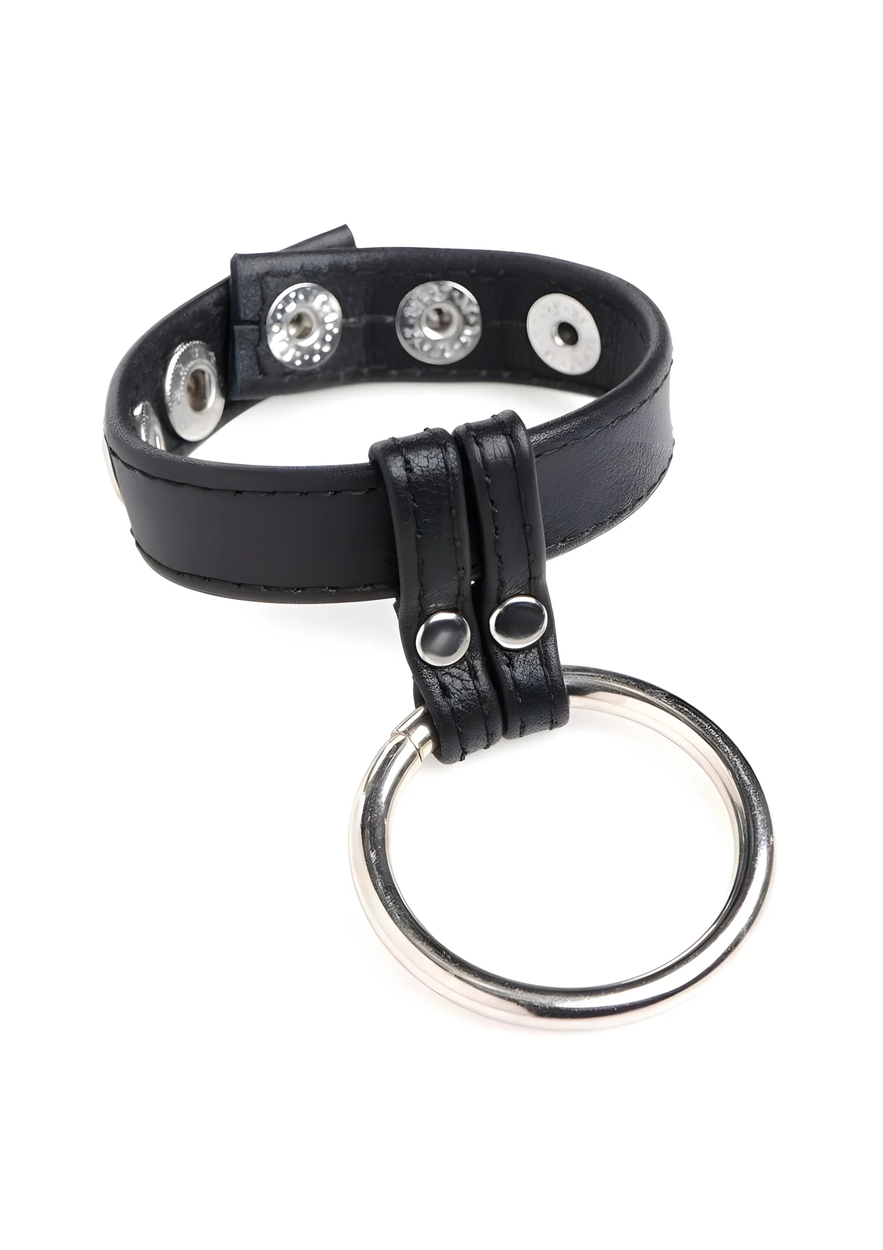 Leather and Steel C&B Ring
