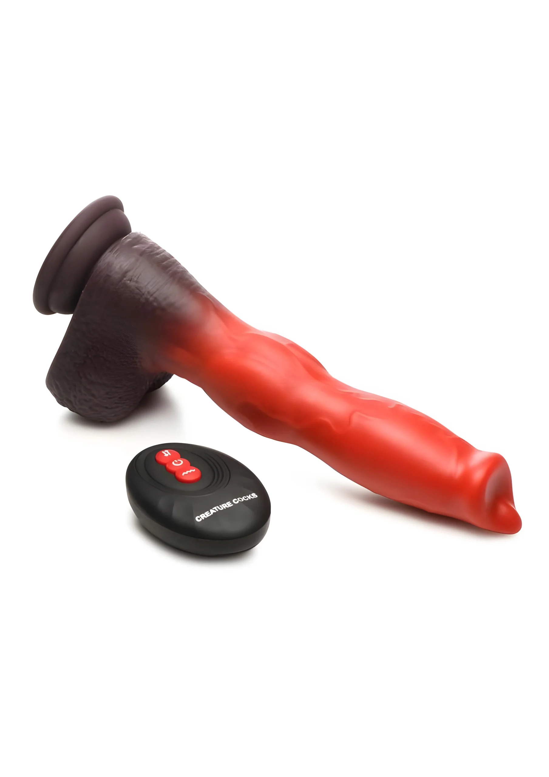 Ramming Hound Thrusting Vibrating Silicone Dildo
