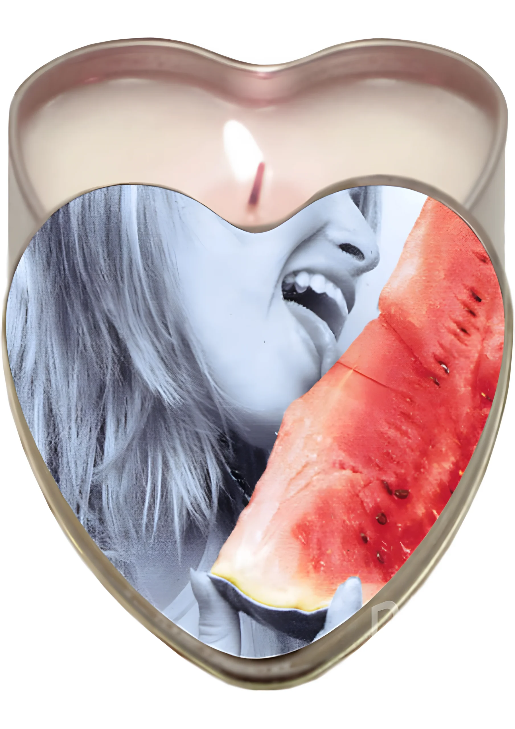 Edible Heart Candle Watermelon