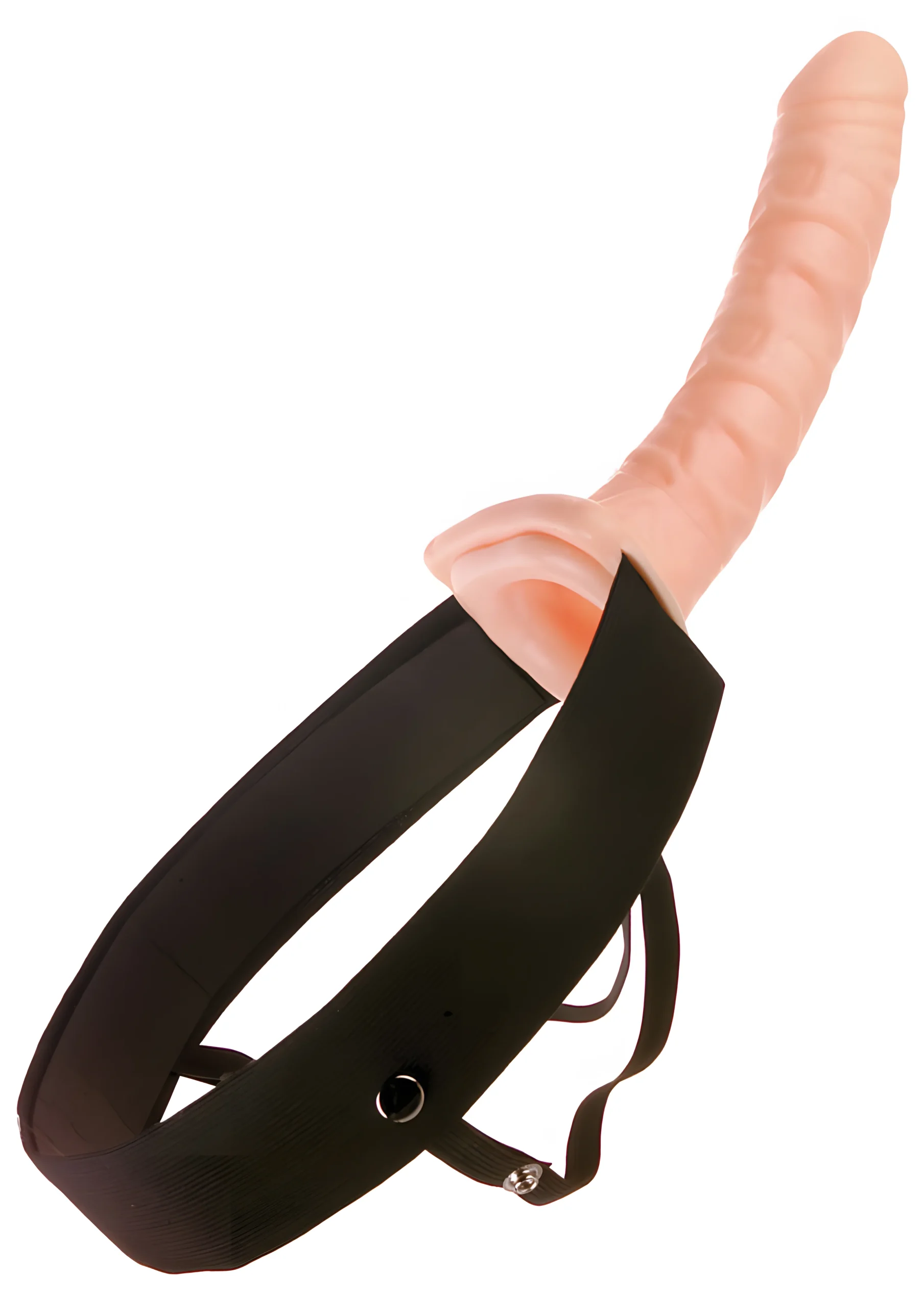 10 Inch Hollow Strap On Flesh