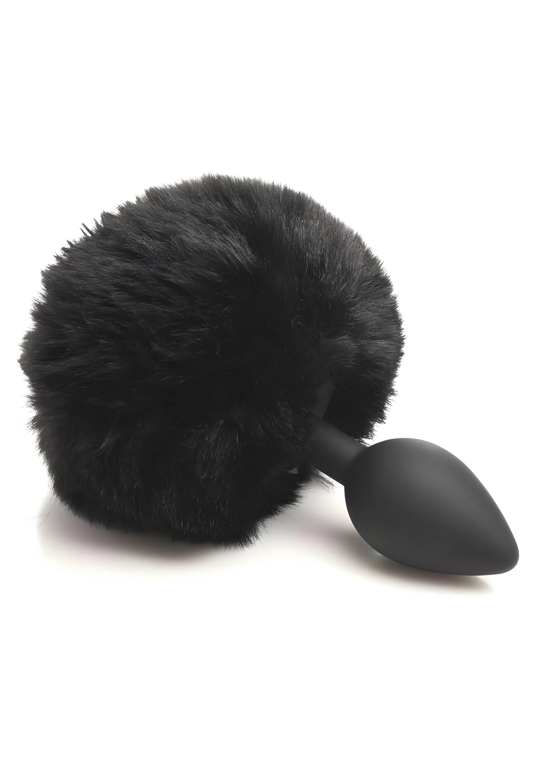 Fluffy Bunny Tail Plug Black