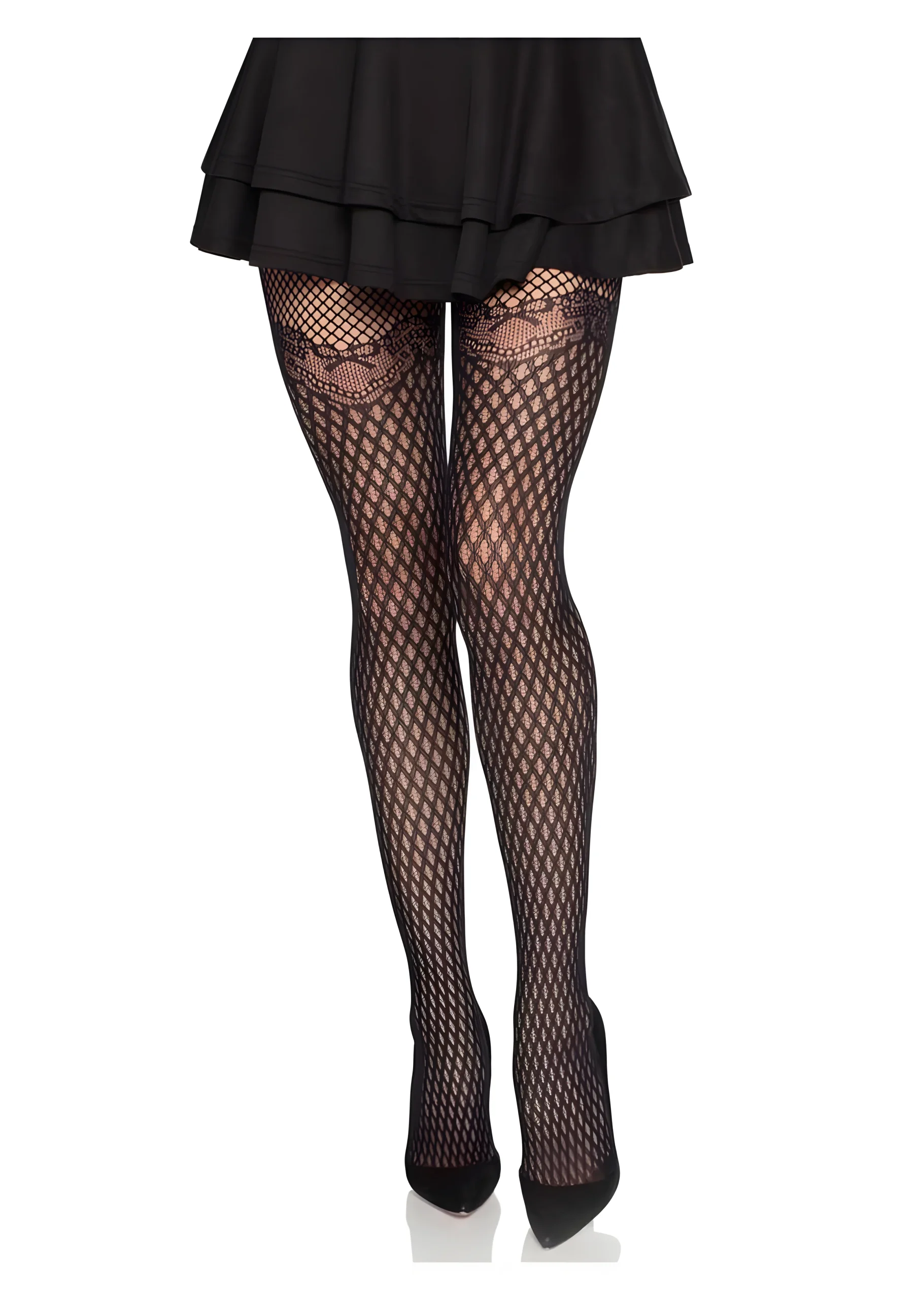 Gilded Grid Tights