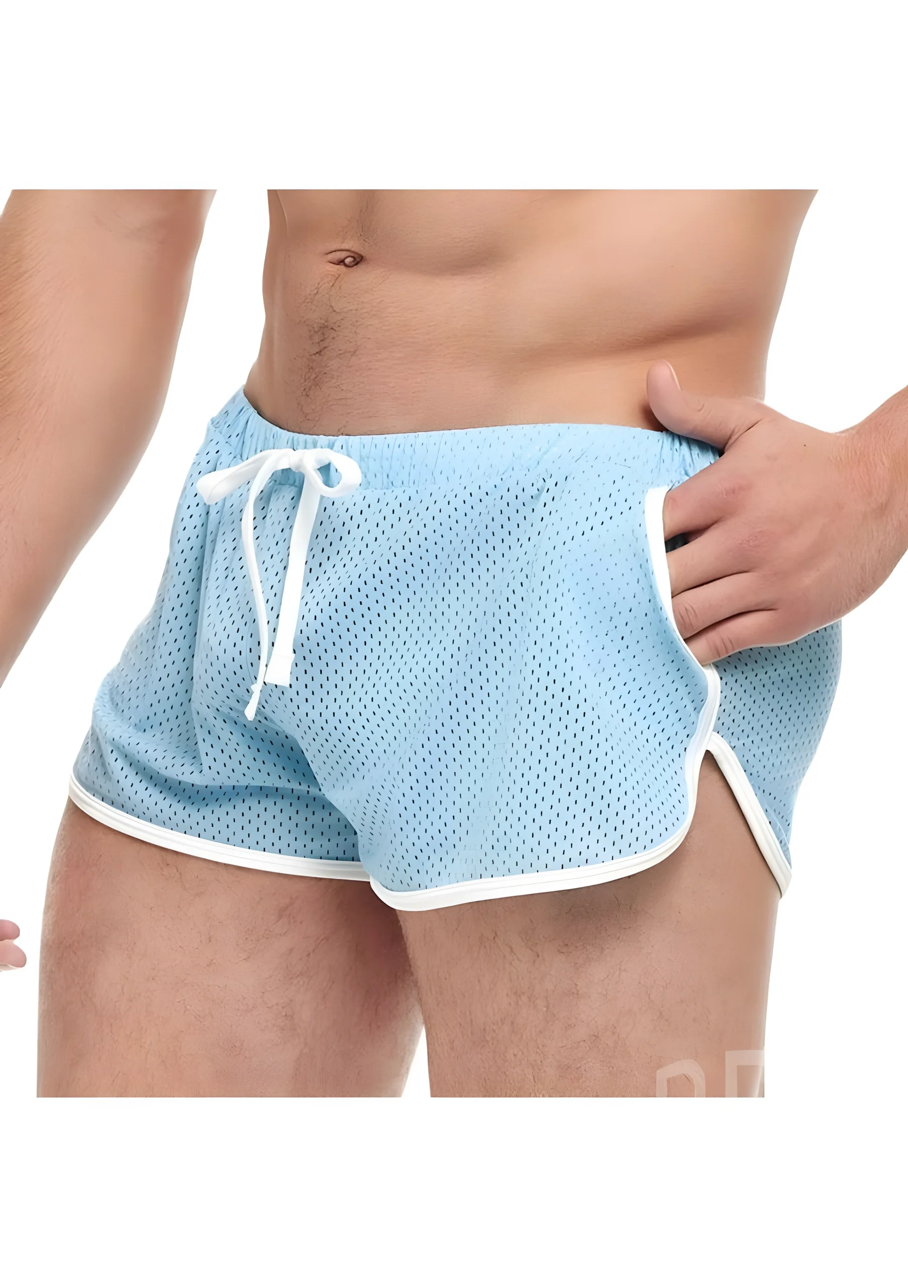 Goal Line Vintage Sport Mesh Shorts Blue