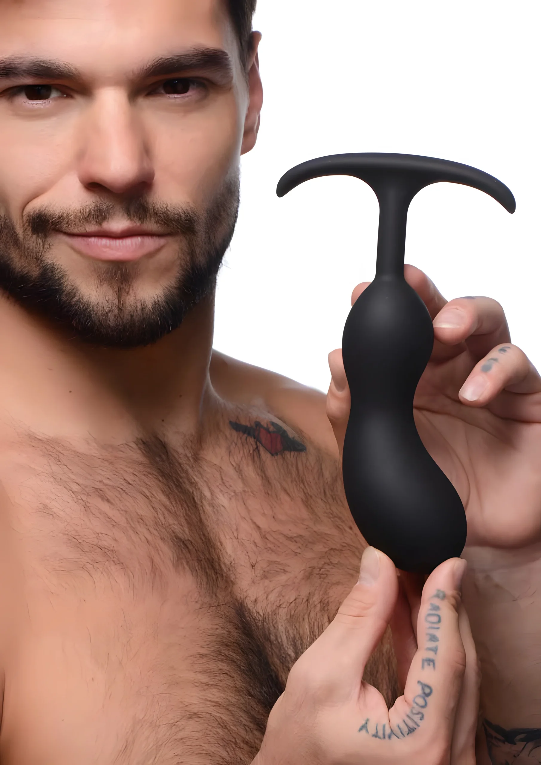 Premium Silicone Weighted Prostate Plug Large