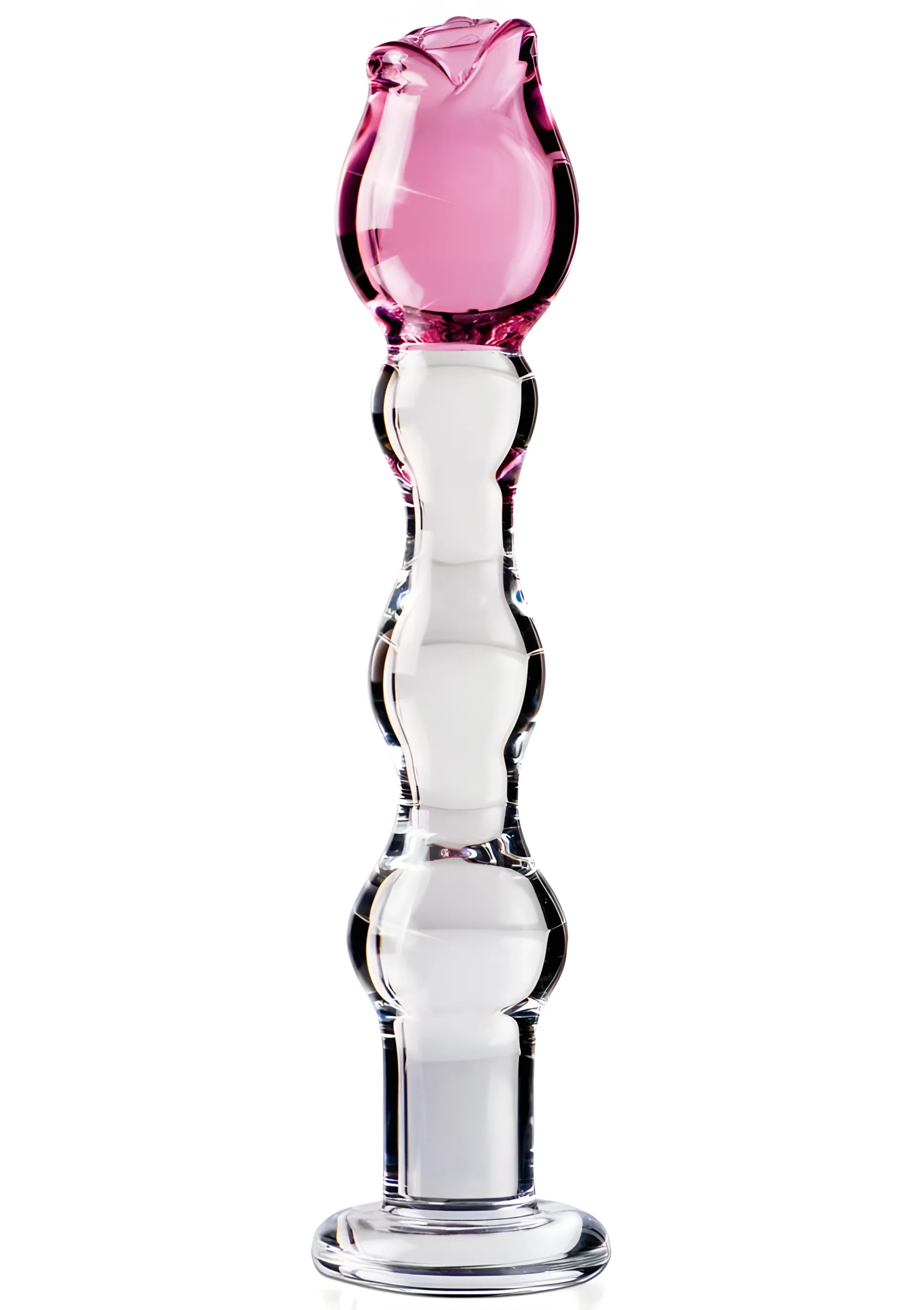 Icicles 12 Glass Rosebud Dildo
