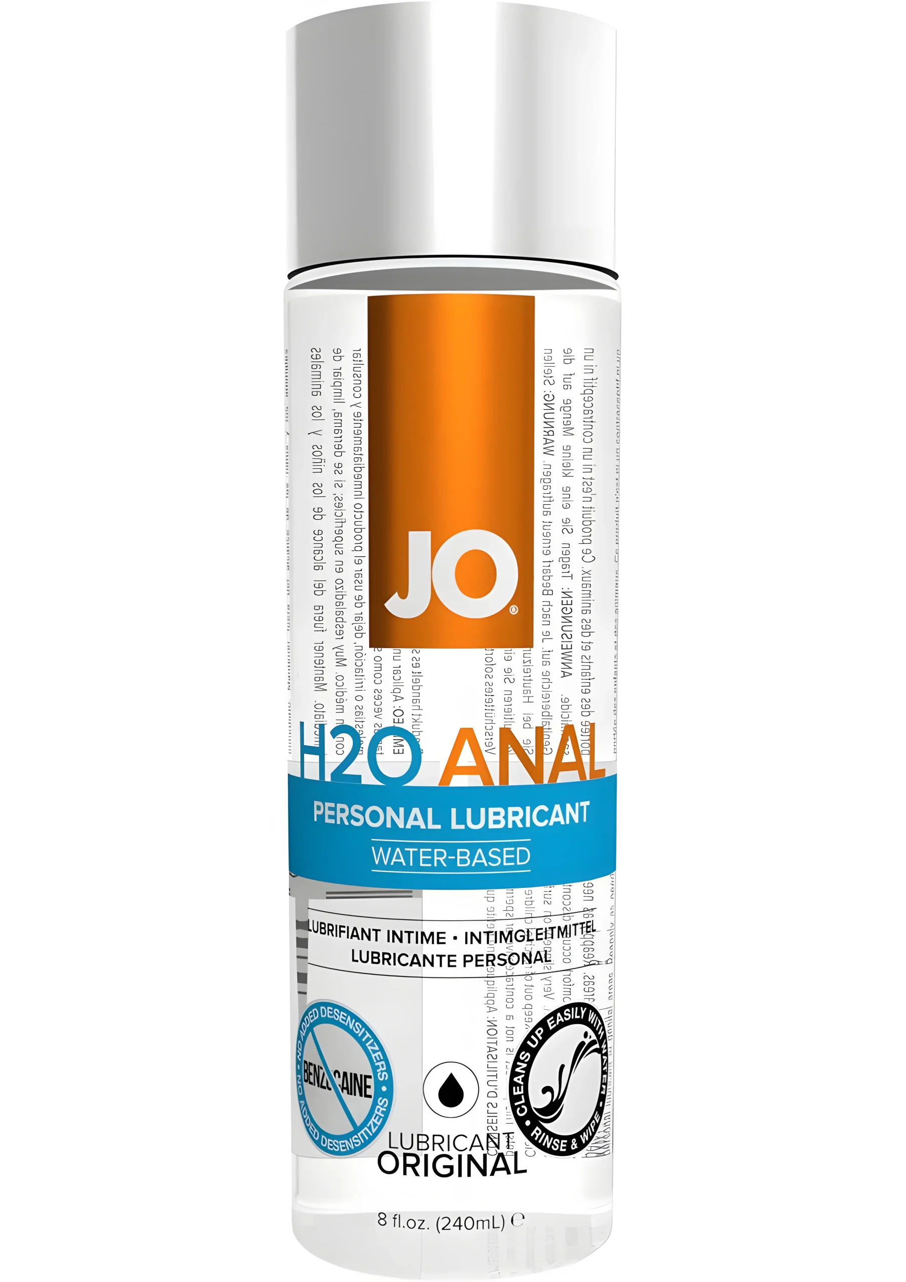 JO H2O Anal Lubricant 8oz