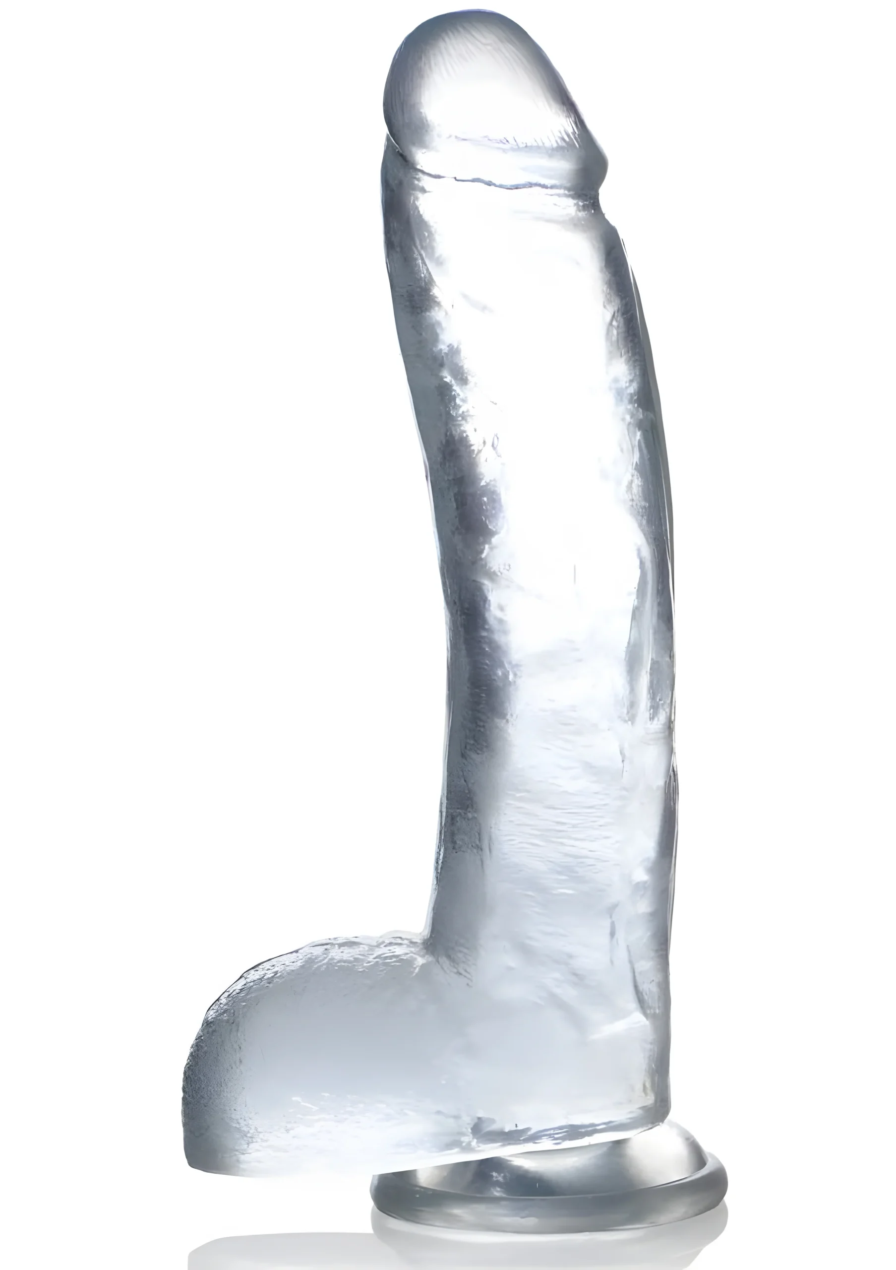 Jock C-Thru 10 Inch Dildo With Balls