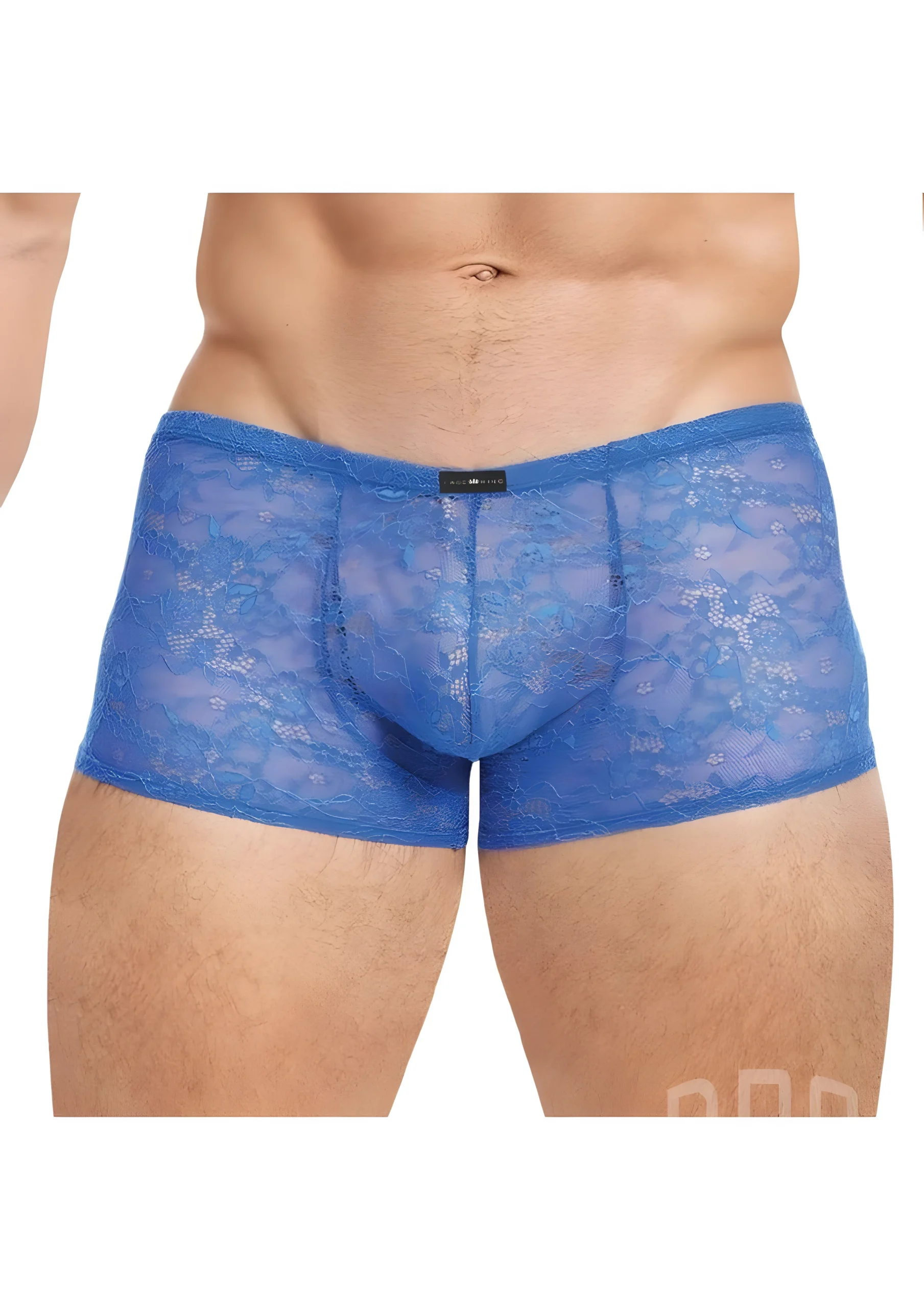 Lace King Low Rise Lace Boxers Blue Large Extra Large
