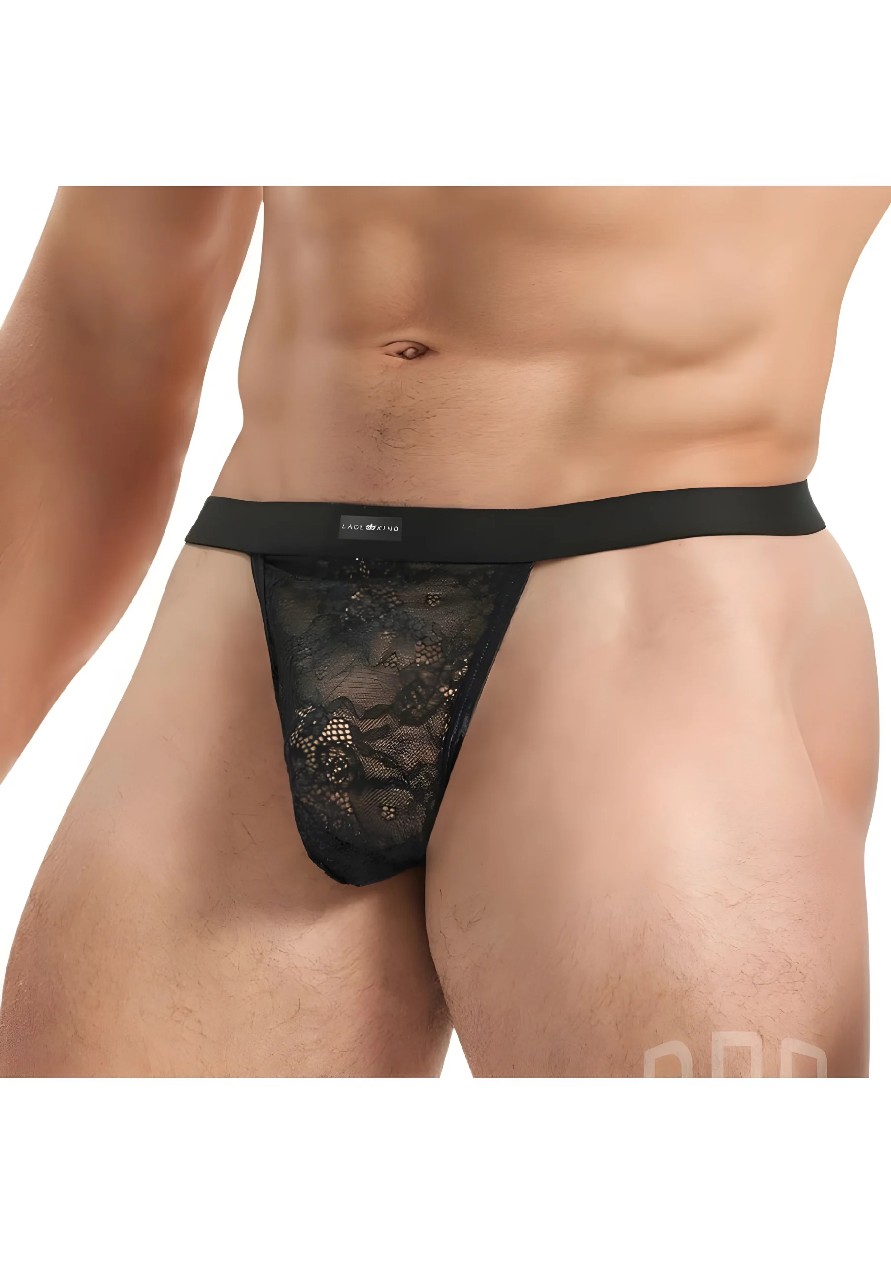 Lace King G-String Black Large Extra Large