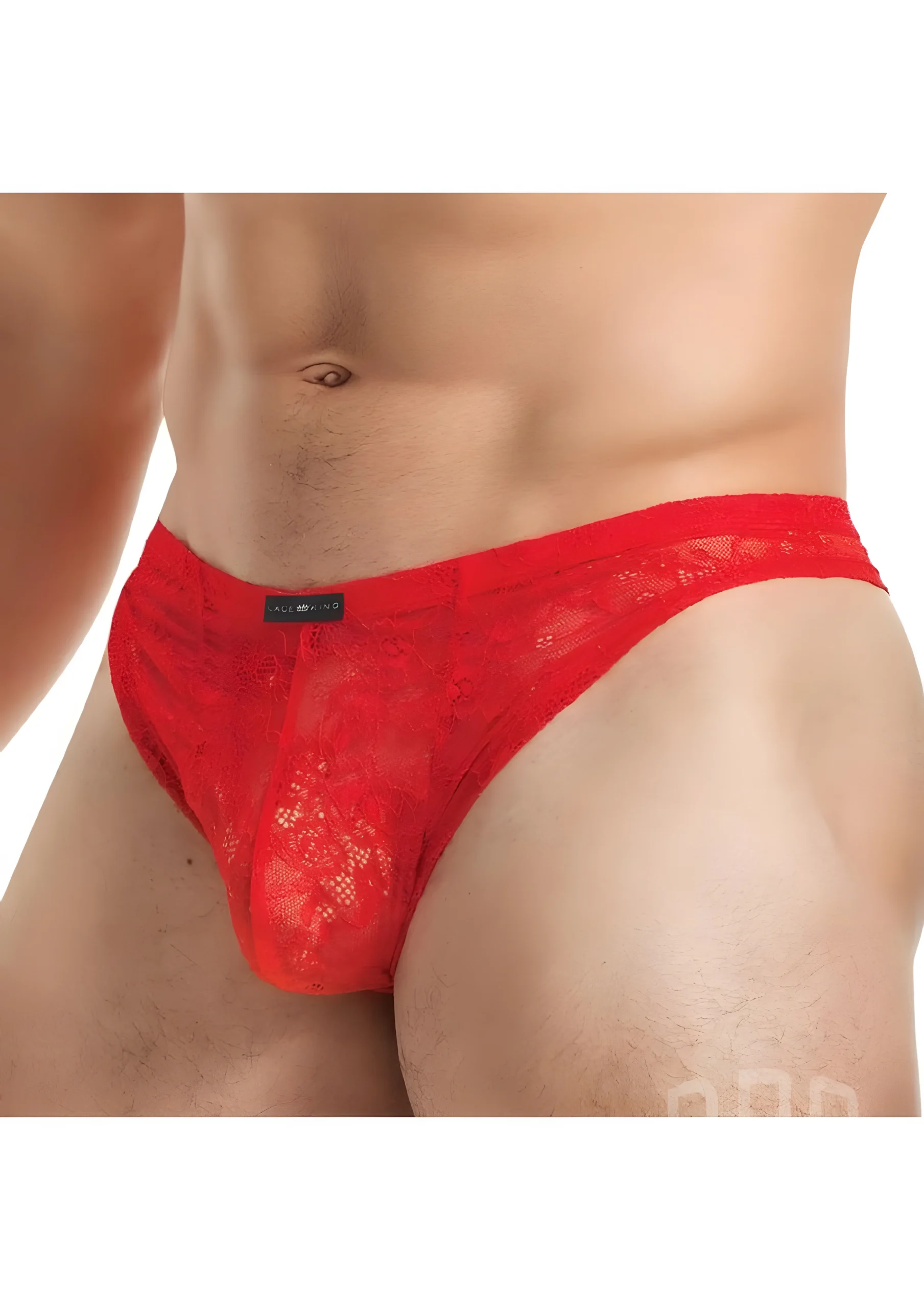 Lace King Thong Red L/XL