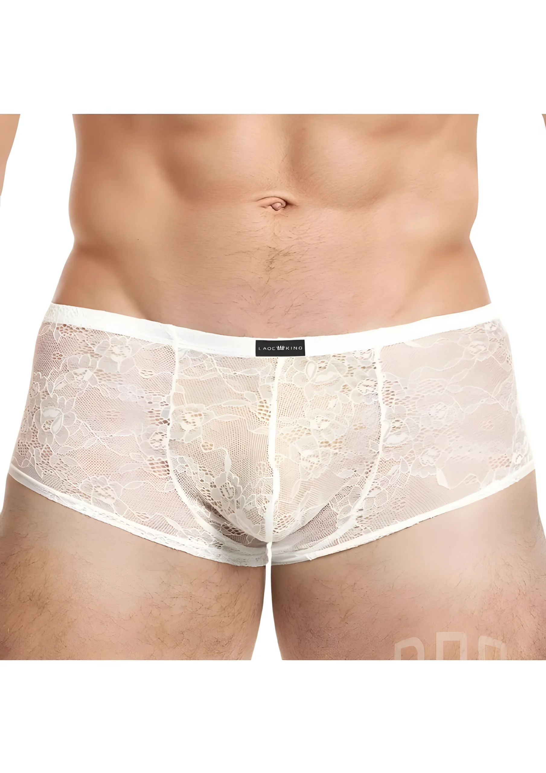 Lace King Low Rise Trunks White