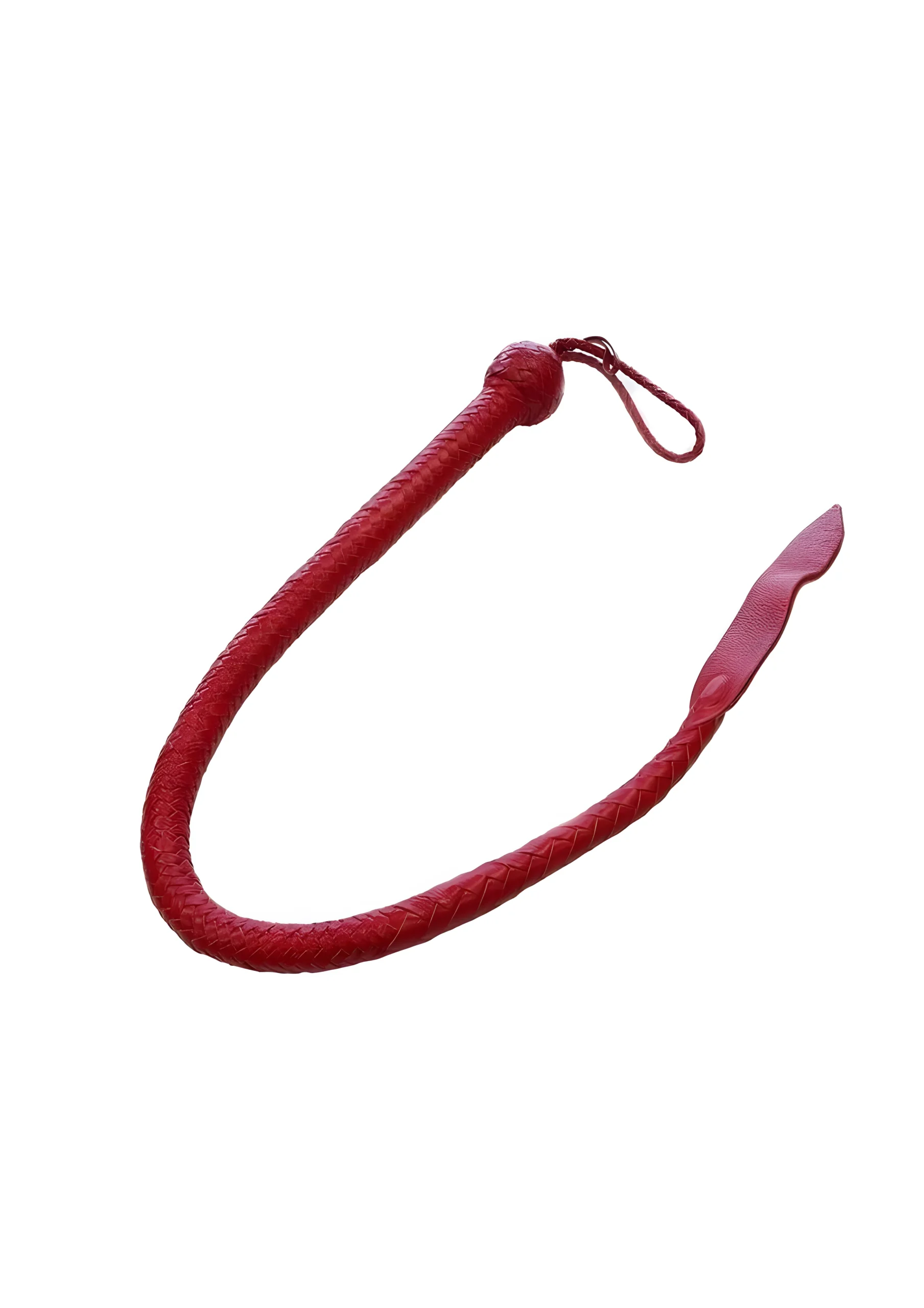 Devil Tail Leather Whip Red