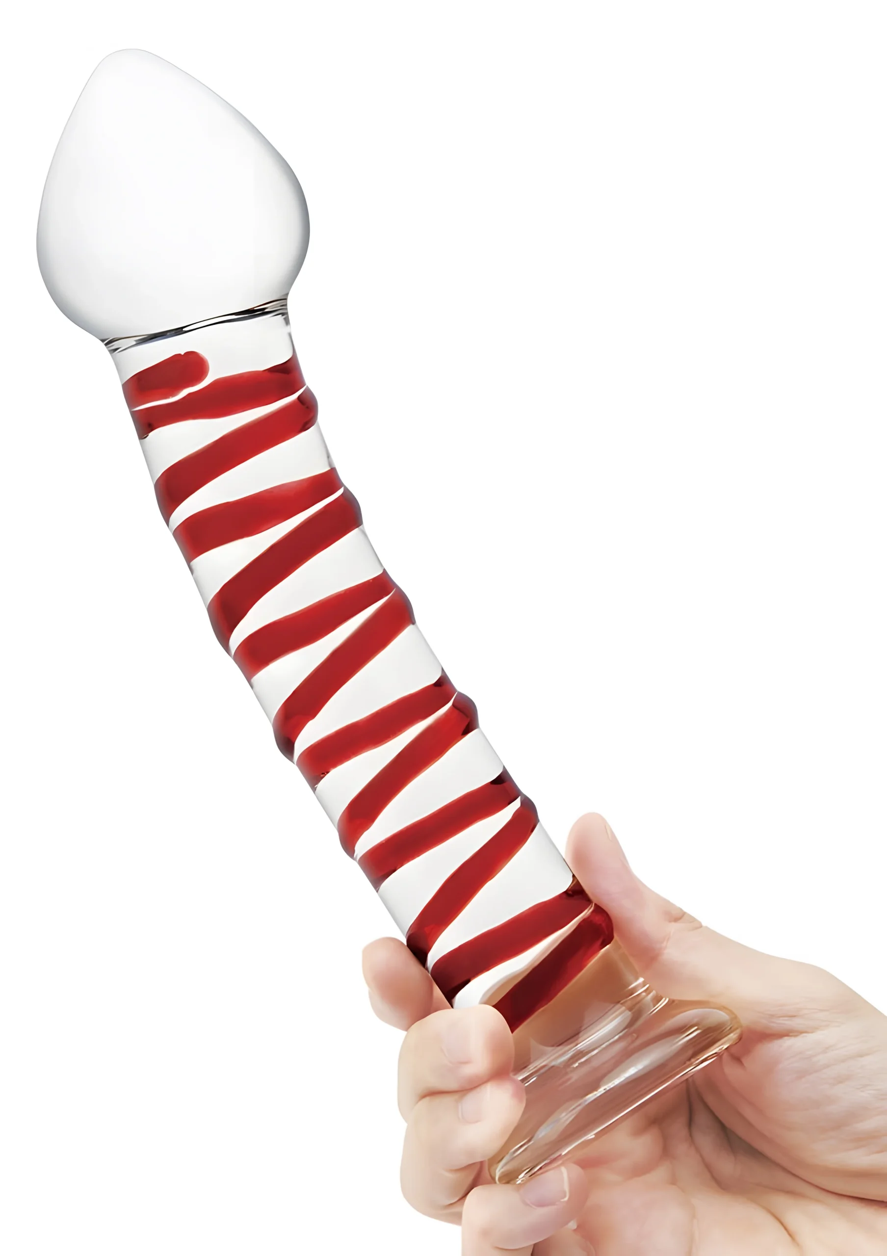 Mr Swirly 8 Inch Glass Dildo