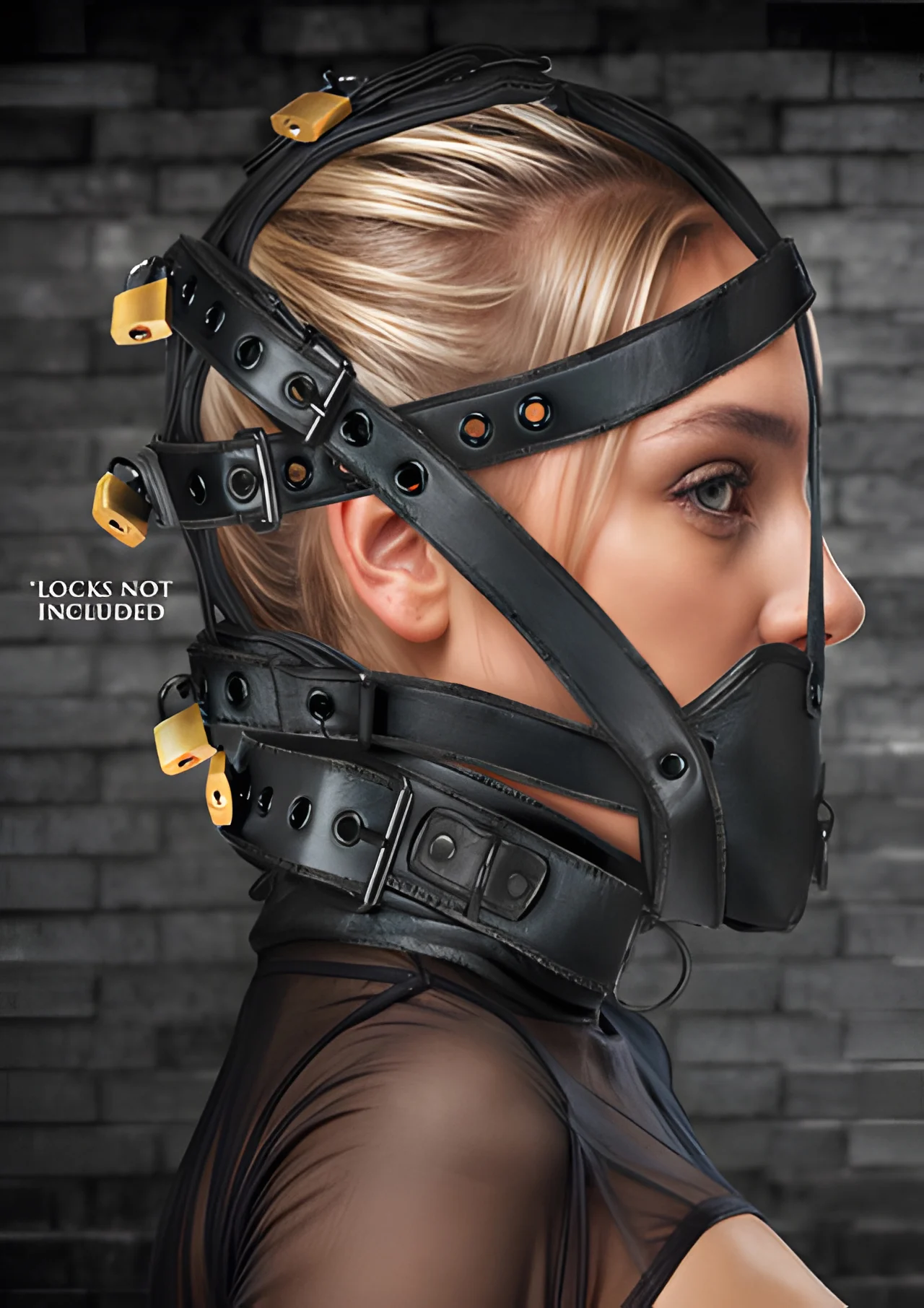 Leather Head Harness Muzzle