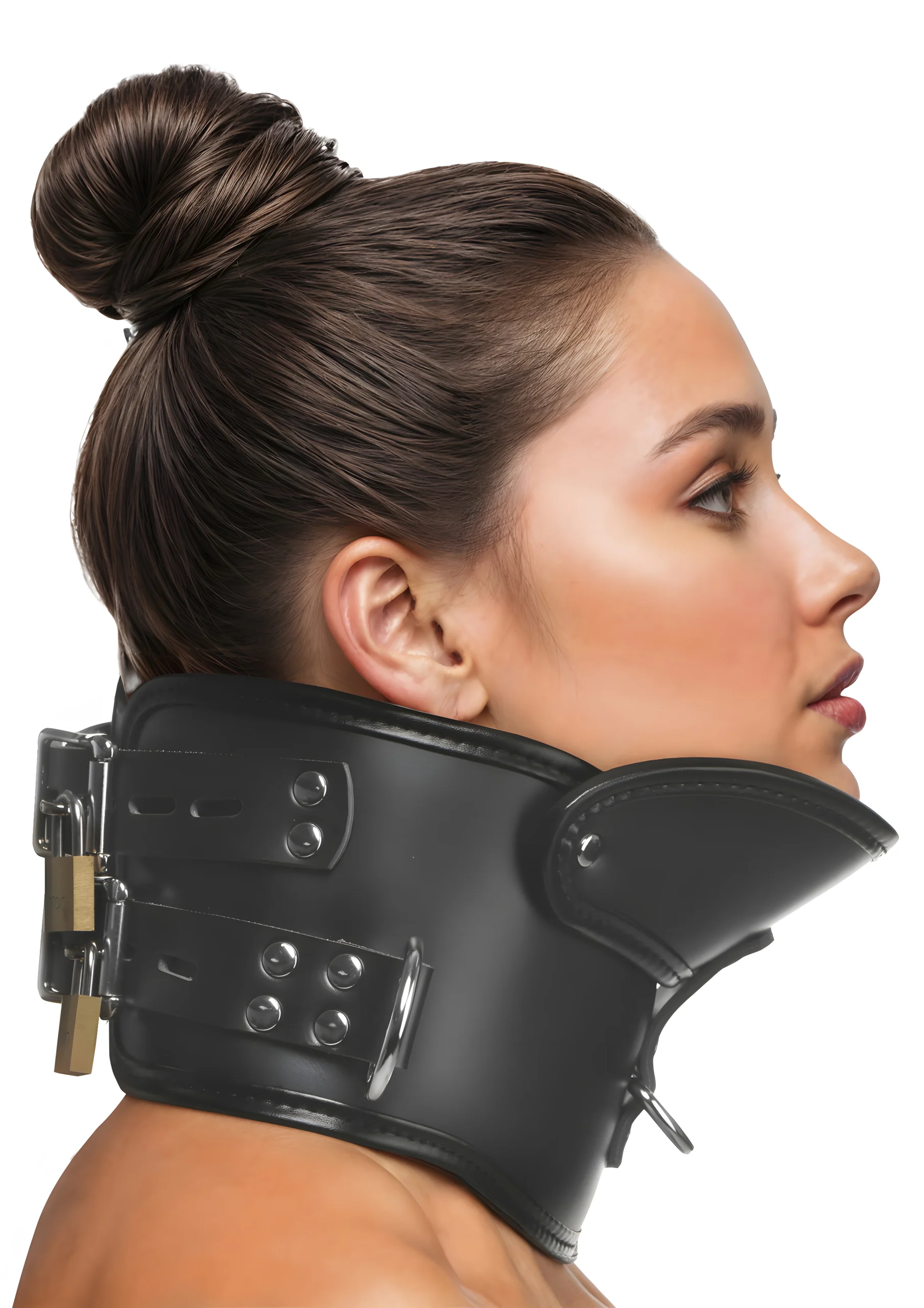 Rigid Posture Collar with Chin Brace