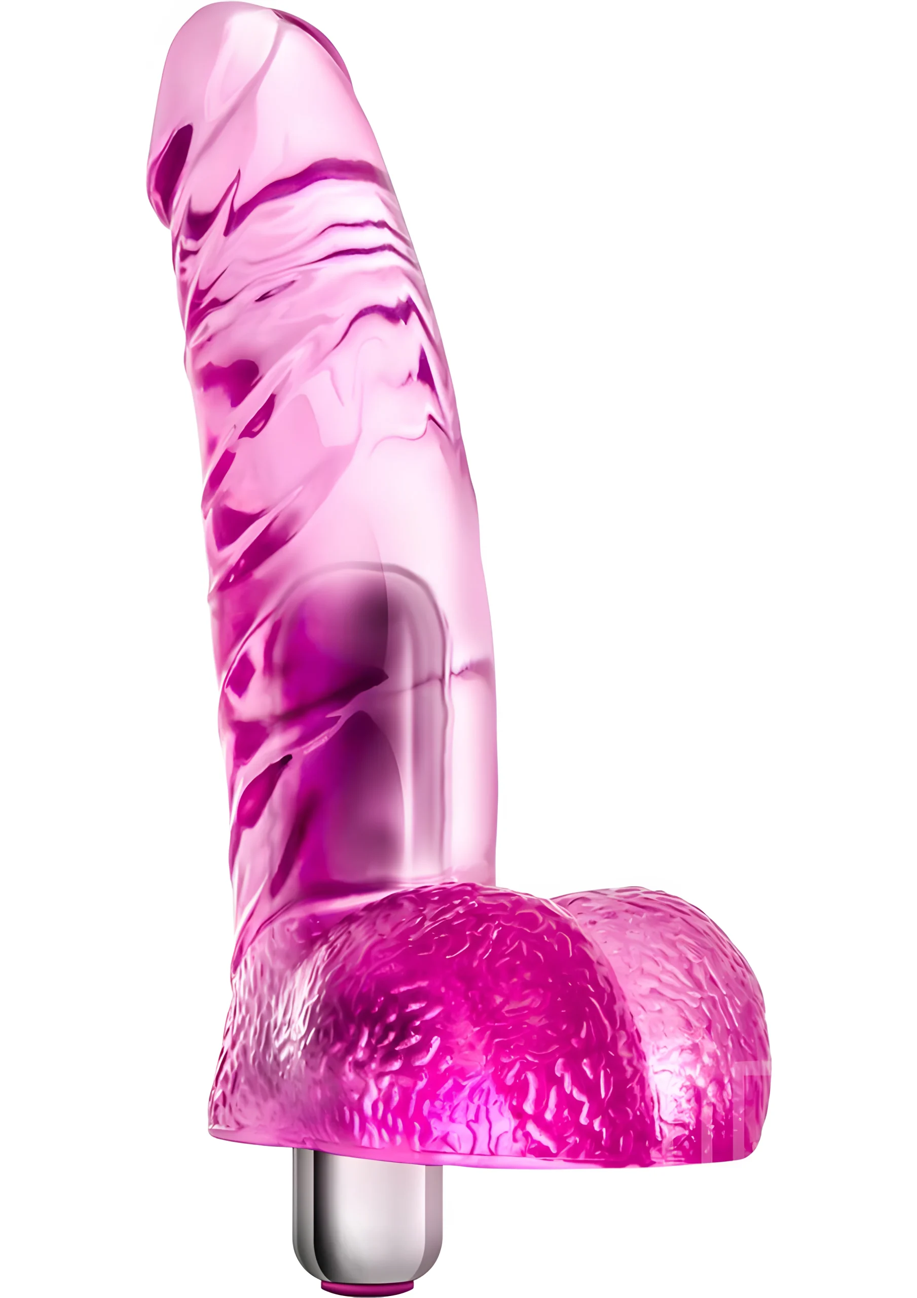 Naturally Yours Vibrating Ding Dong Pink 6 Inch