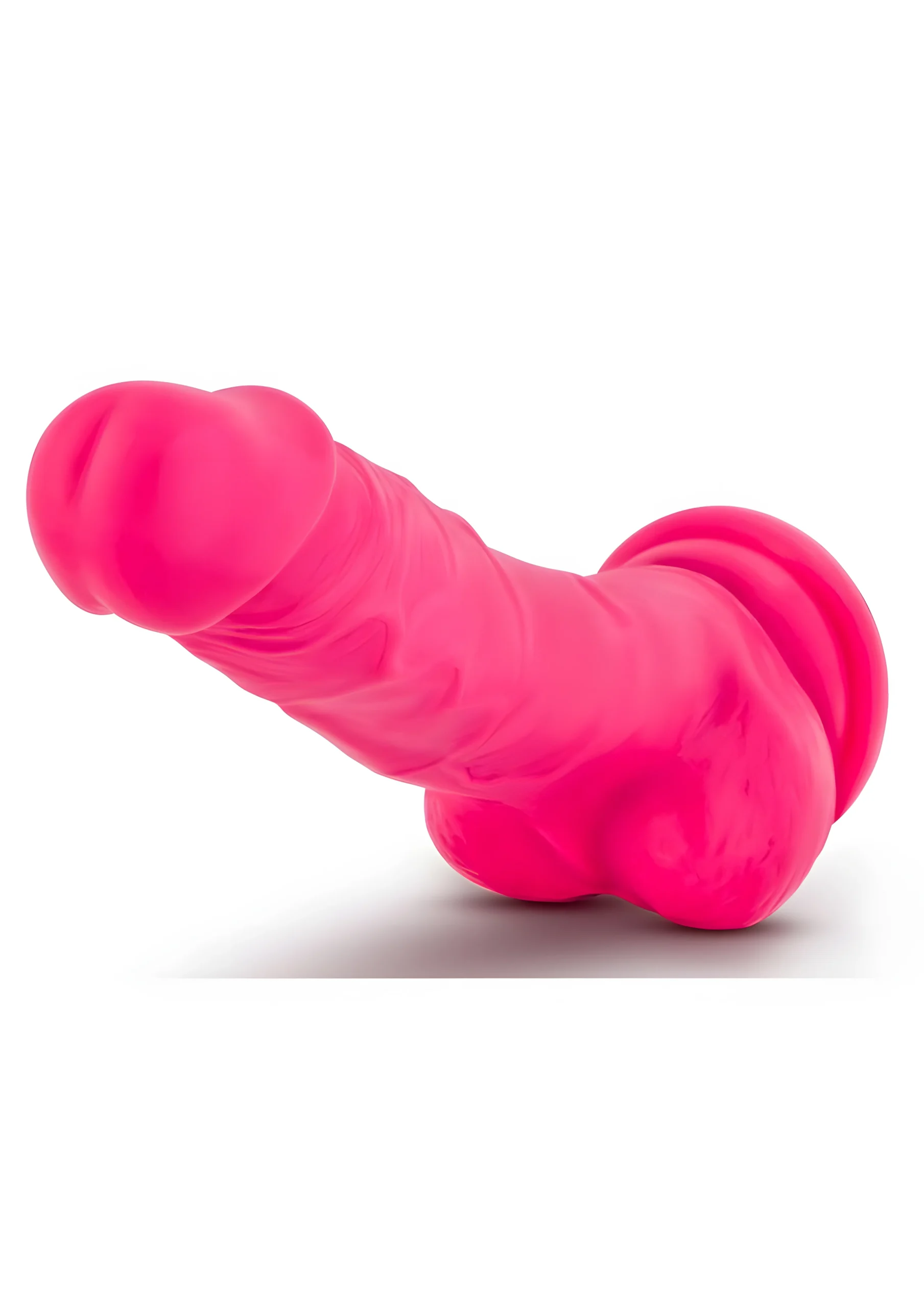 Neon Pink 7.5 Inch Purio Silicone Dildo