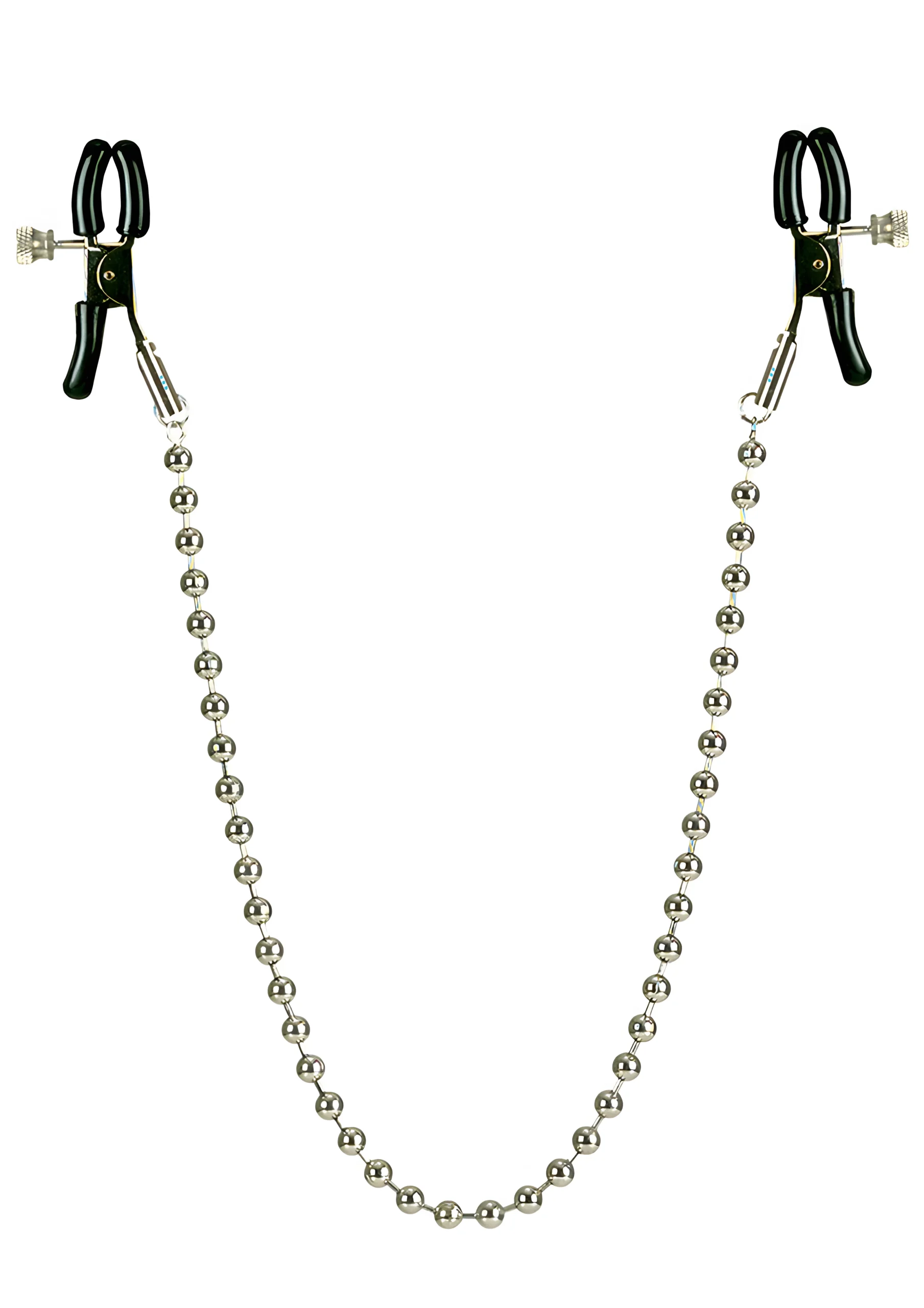 Silver Beaded Adjustable Nipple Clamps