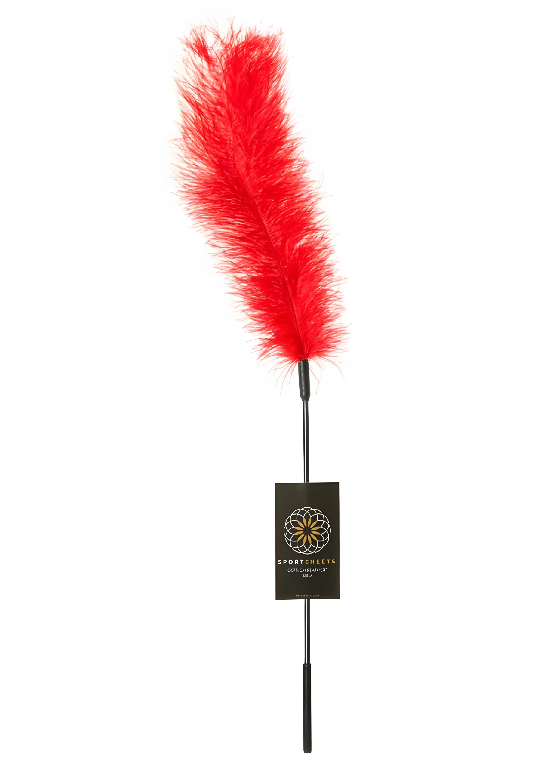 Red Ostrich Feather Tickler