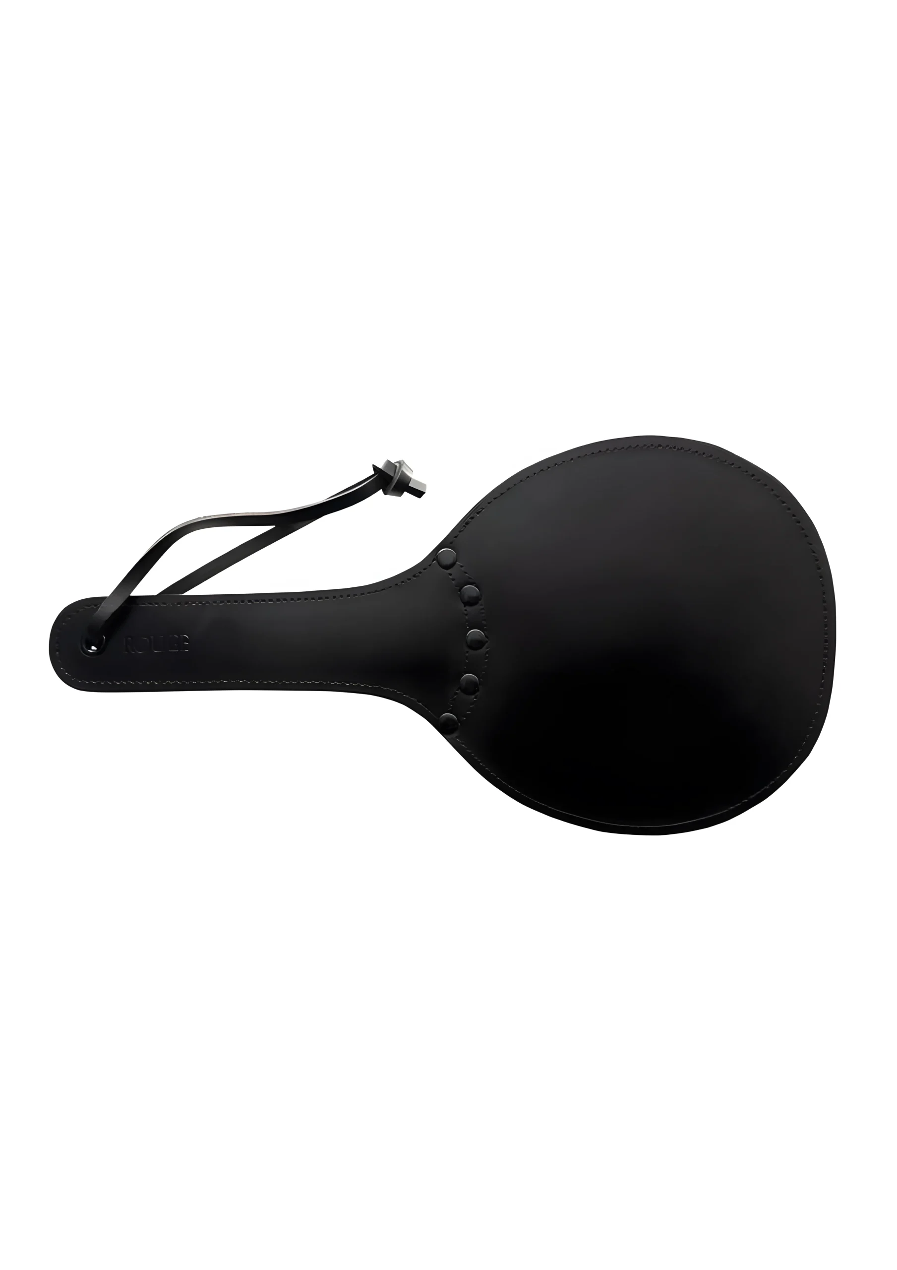 Padded Leather Paddle Black