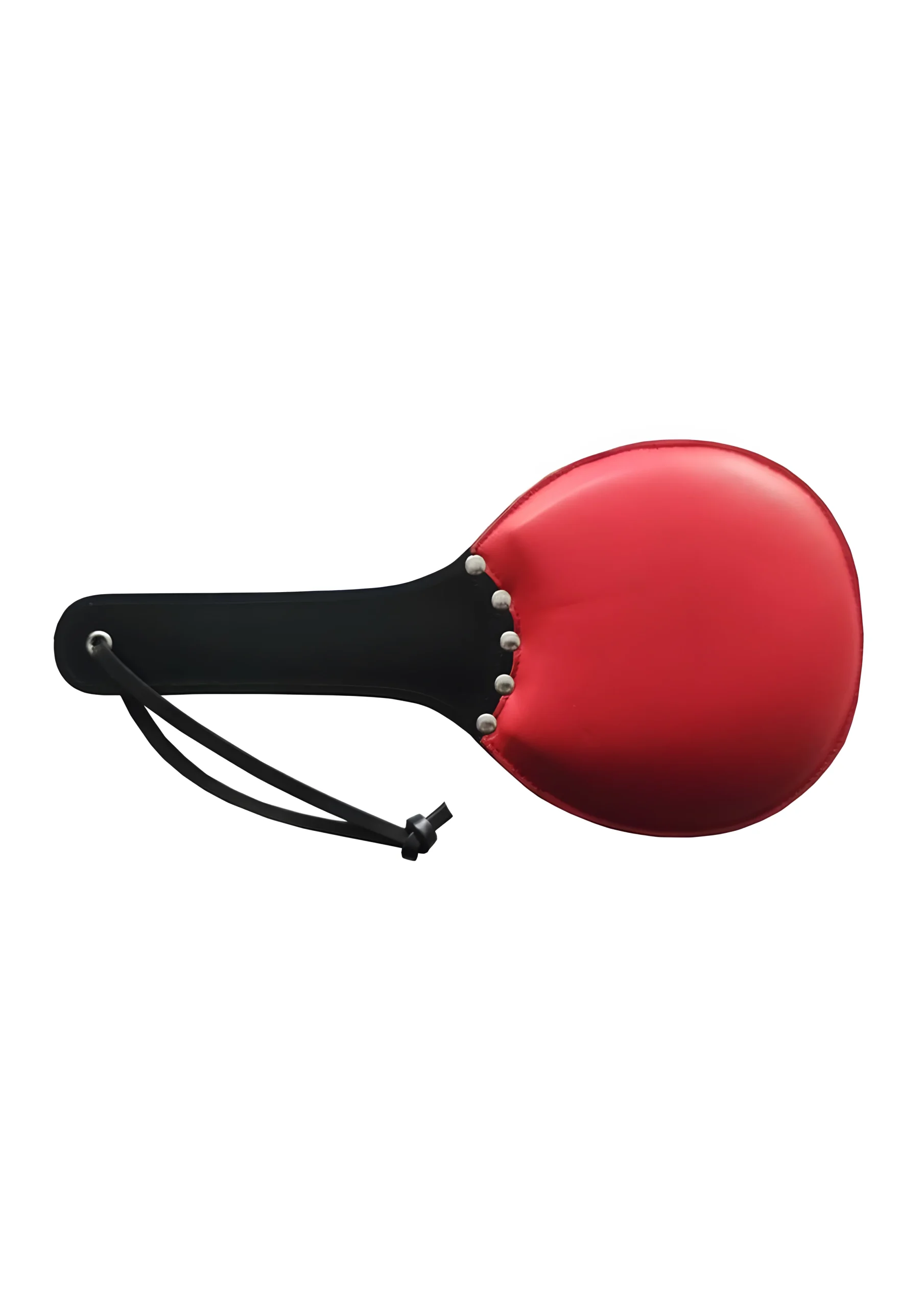 Padded Leather Paddle Red Black
