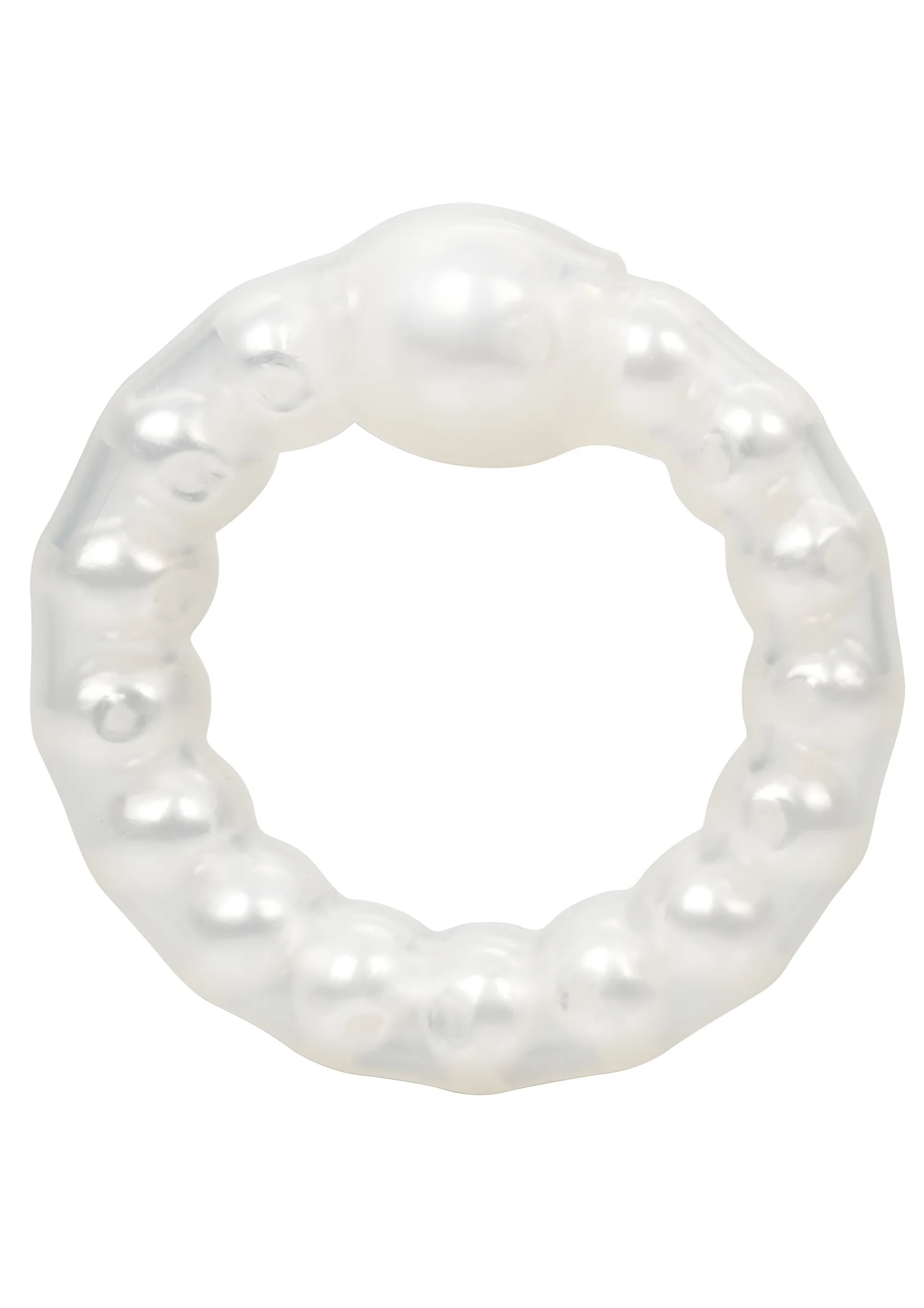 Pearl Beaded Ring White