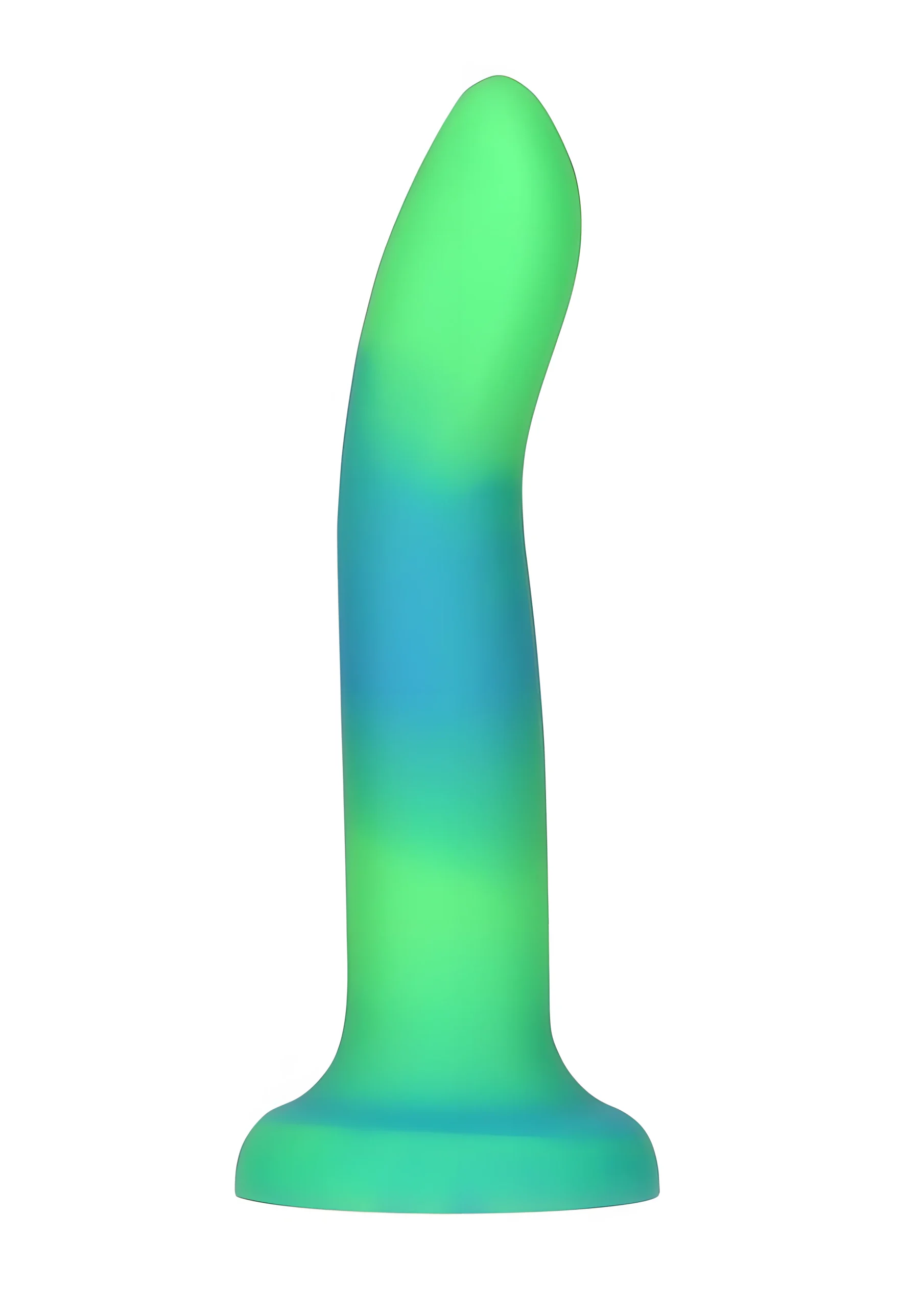 Rave 8 Inch Glow In The Dark Dildo Blue Green