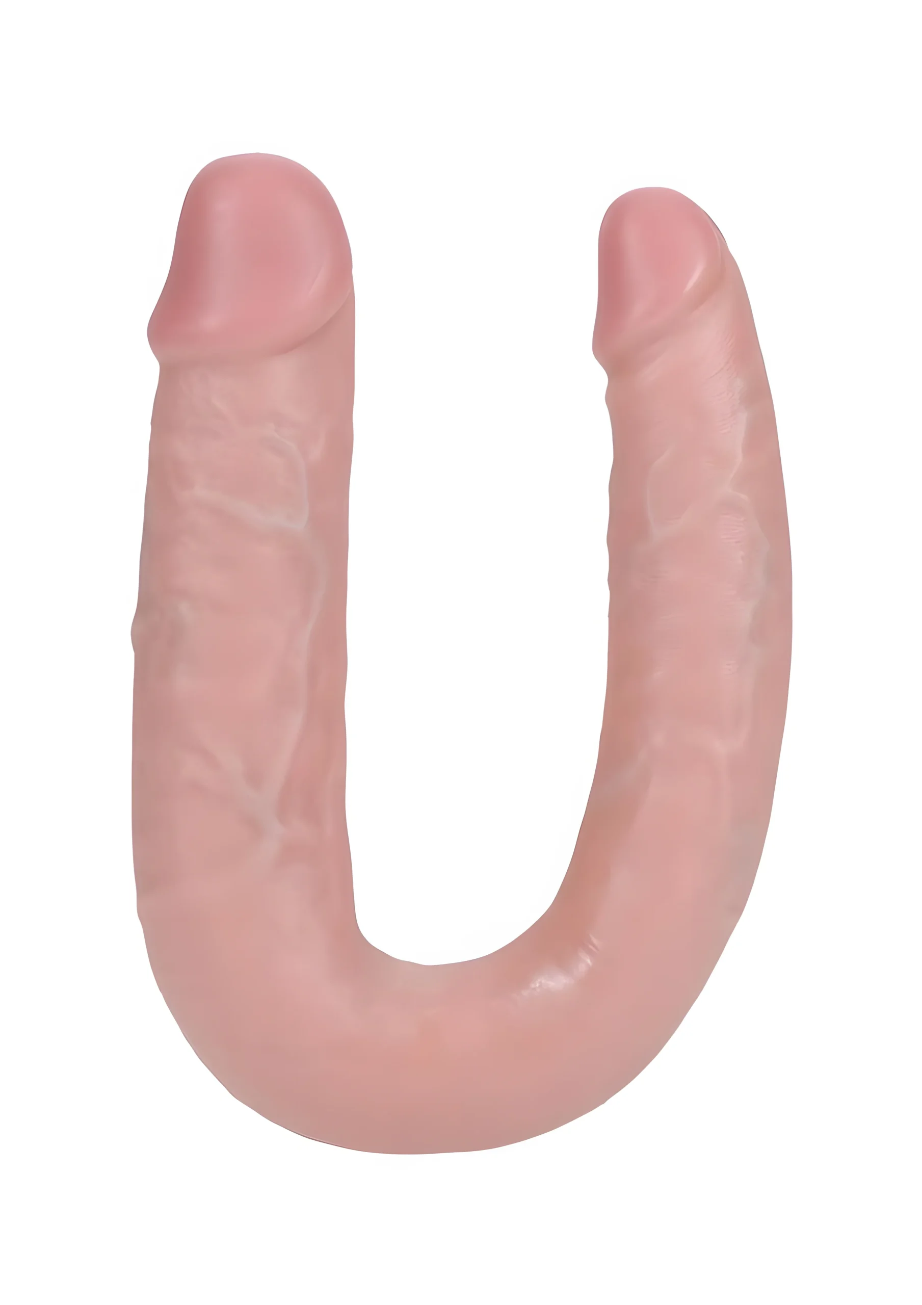 Realrock U Shaped Double Dildo 7 Inches Flesh