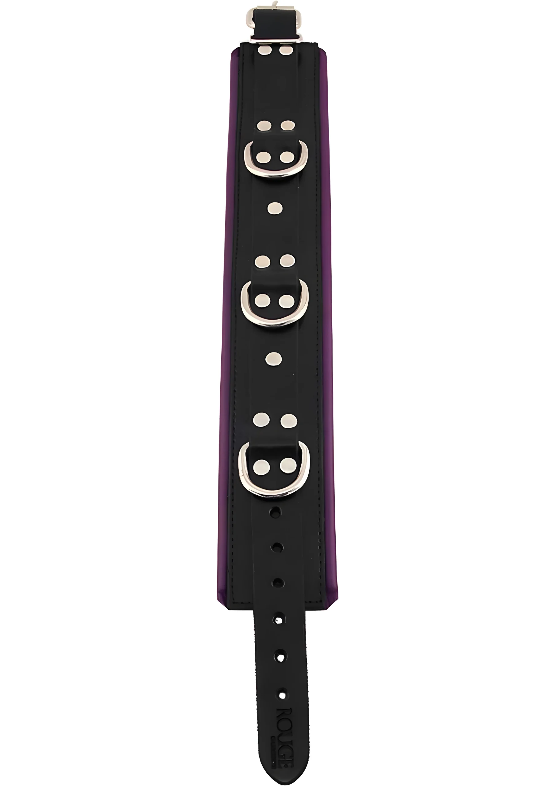 Rouge 3 Ring Padded Bondage Collar
