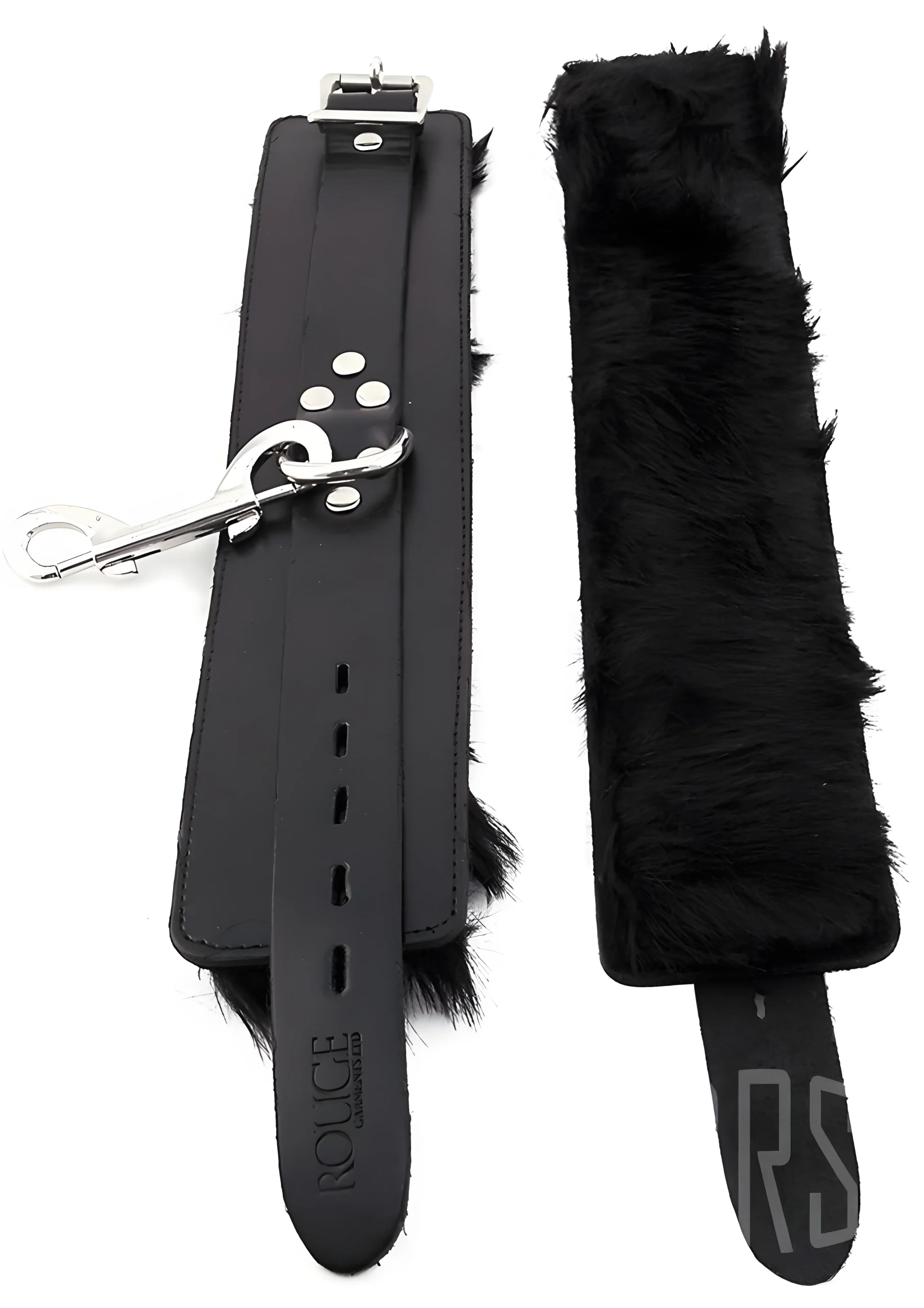 Rouge Fur Wrist Cuffs