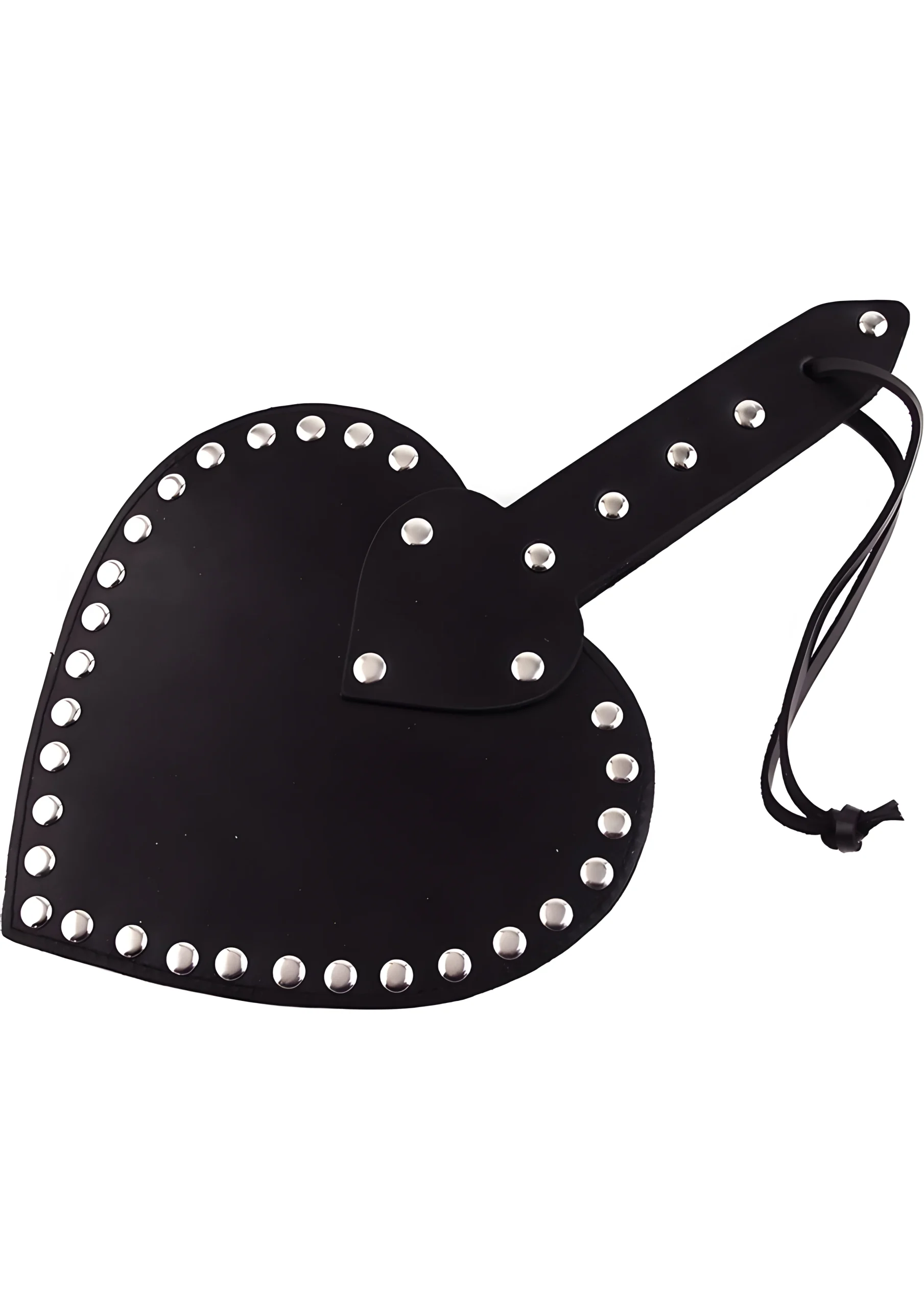 Leather Heart Studded Paddle