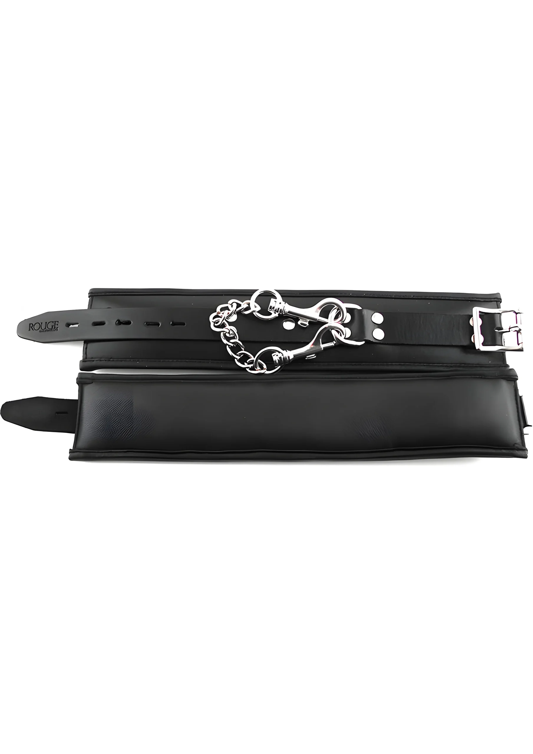 Rouge Leather Padded Ankle Cuff