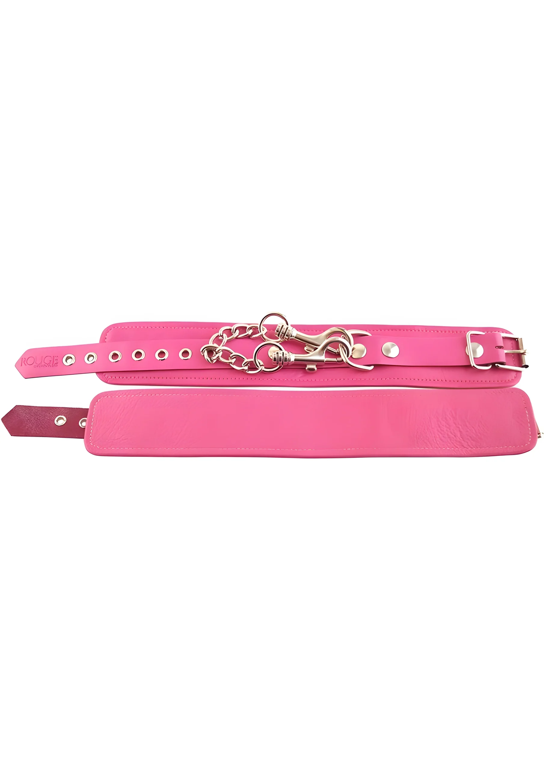 Pink Leather Restraint Cuffs