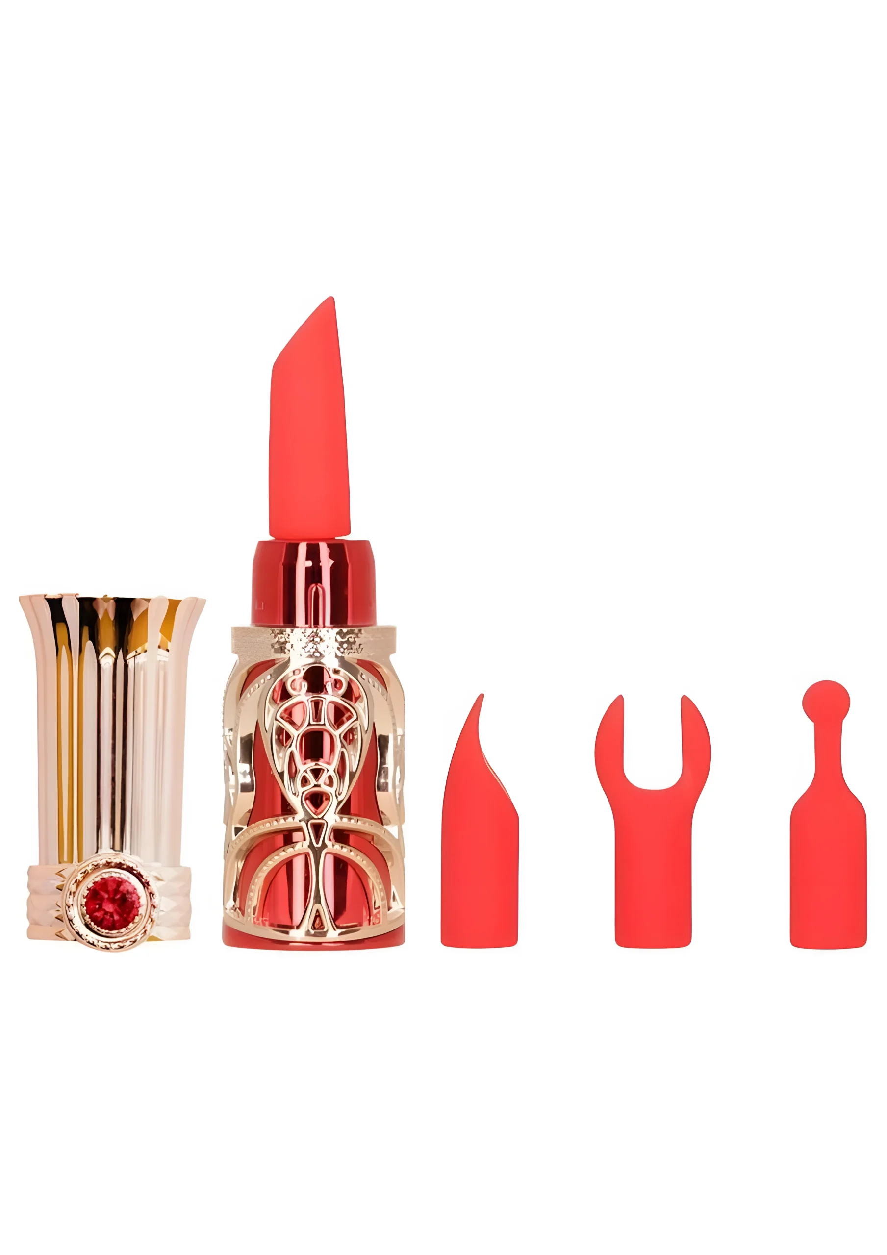 Ruby Kiss Lipstick Red Rose Gold