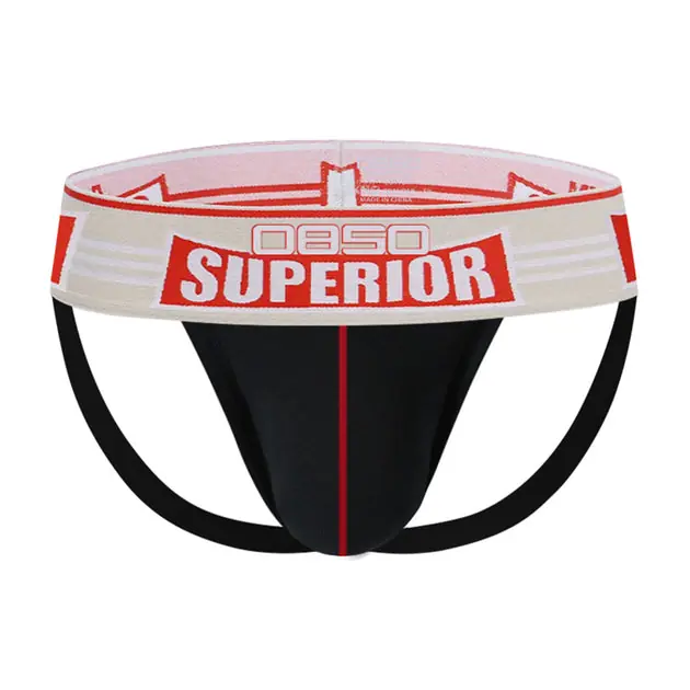 Club Jox Superior Black with Red Stripe Jock Strap Trusted Brand
