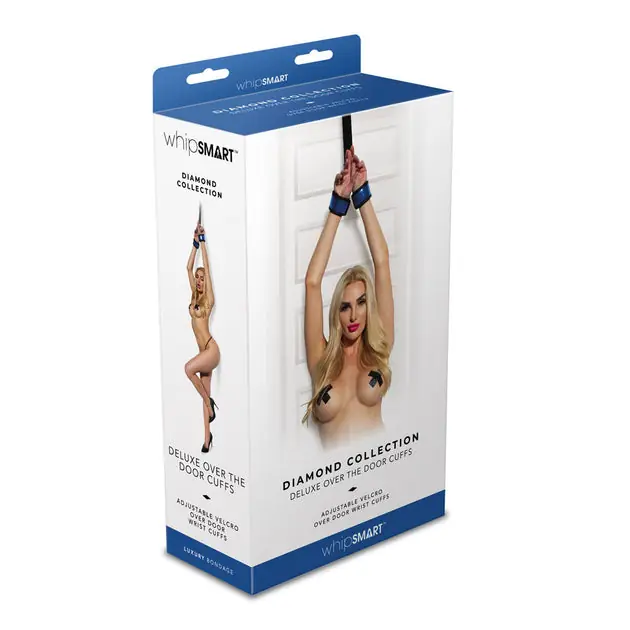WhipSmart Diamond Deluxe Over The Door Cuffs – Blue Shop Now