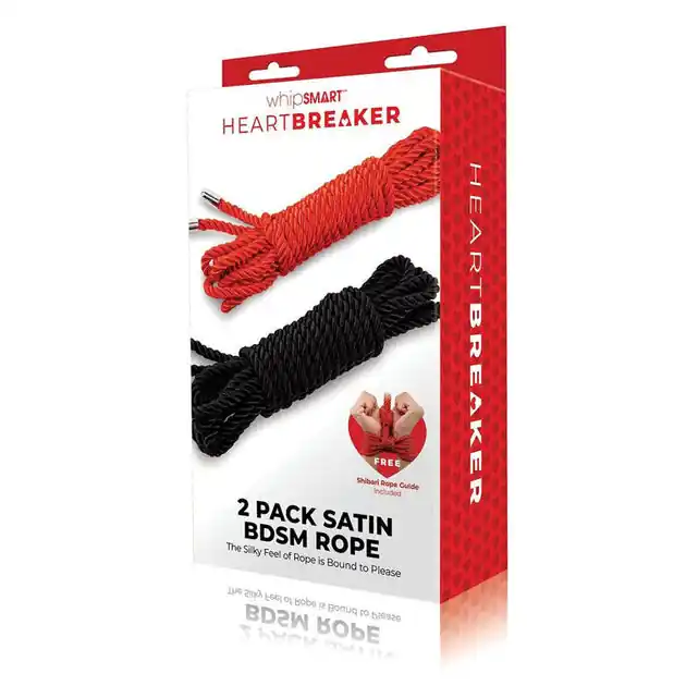 WhipSmart Heartbreaker 2 Pack Satin BDSM Rope Save Now