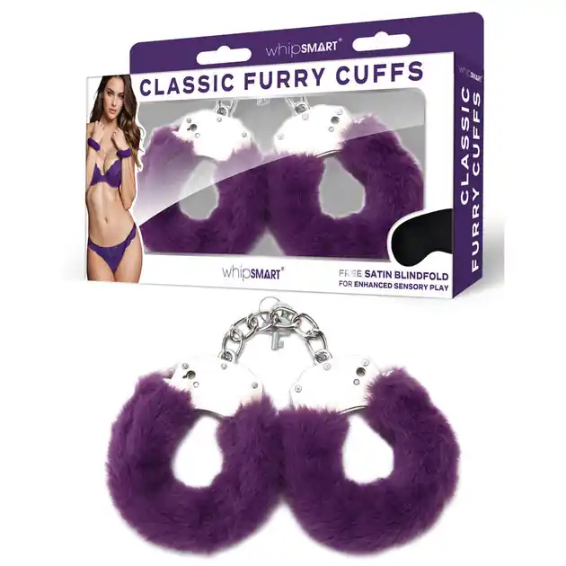 WhipSmart Classic Furry Cuffs – Purple Best Choice