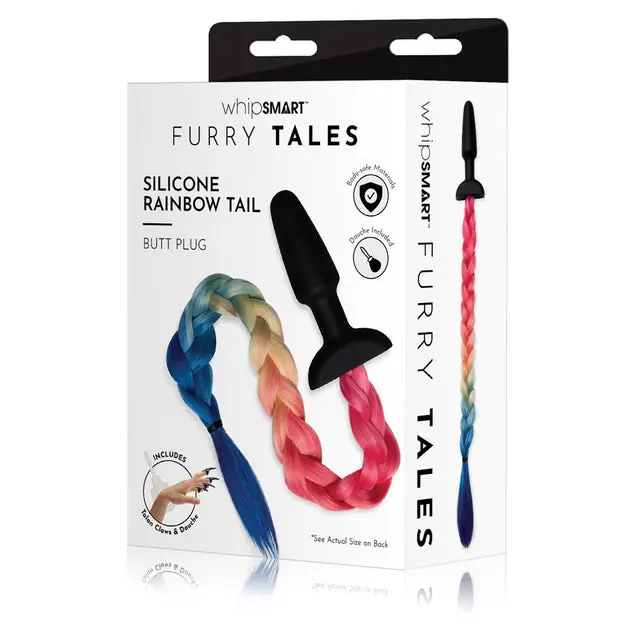 WhipSmart Furry Tales Silicone Rainbow Tail Special Discount