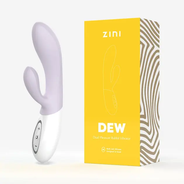Zini Dew: USB Rechargeable Dual Pleasure Purple Rabbit Vibrator Direct From Manufacturer