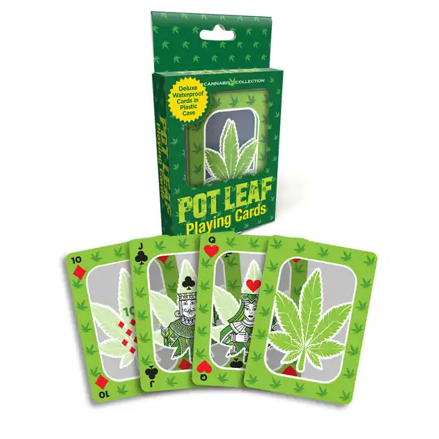 Worldwide Shipping Pot Leaf Playing Cards