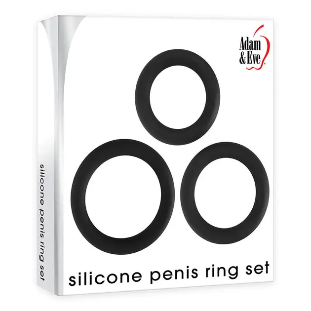 Adam & Eve Silicone Penis Ring Set Same Day Shipping