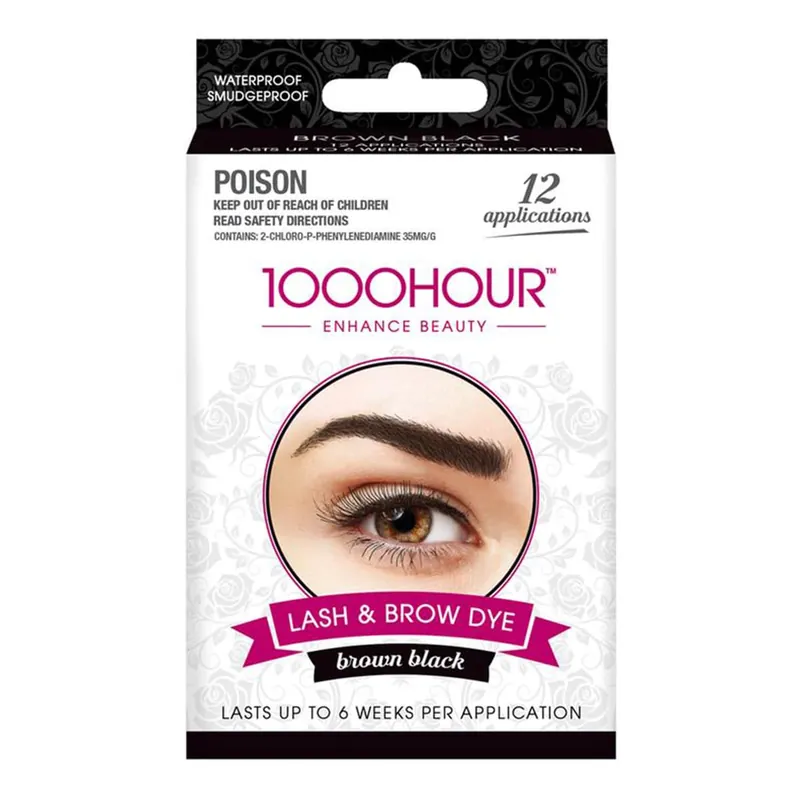 1000 Hour Lash & Brow Dye Kit Brown/Black Limited Edition